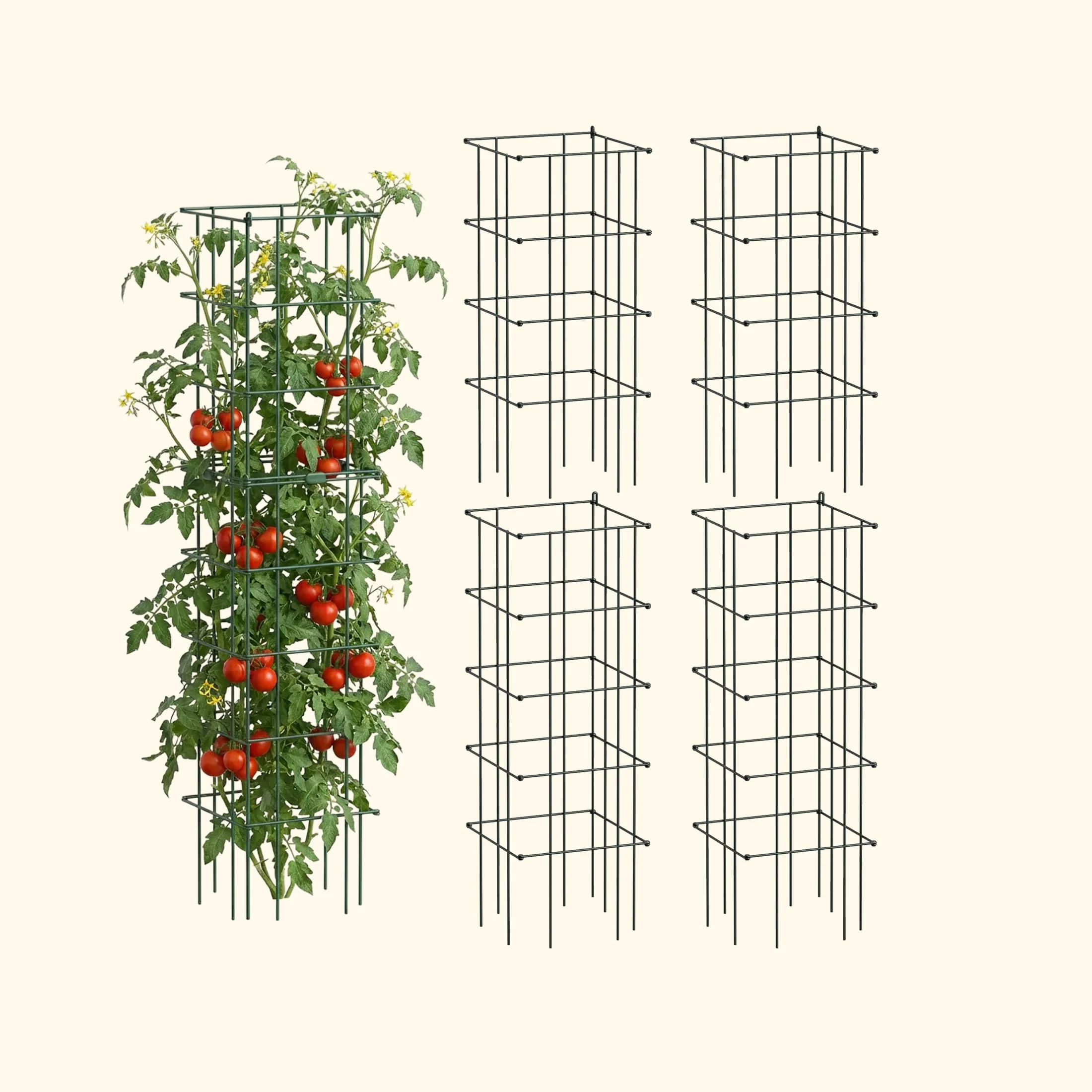 FlexGrow™ Modular Tomato Cage System - 14.5" Square - Image 3