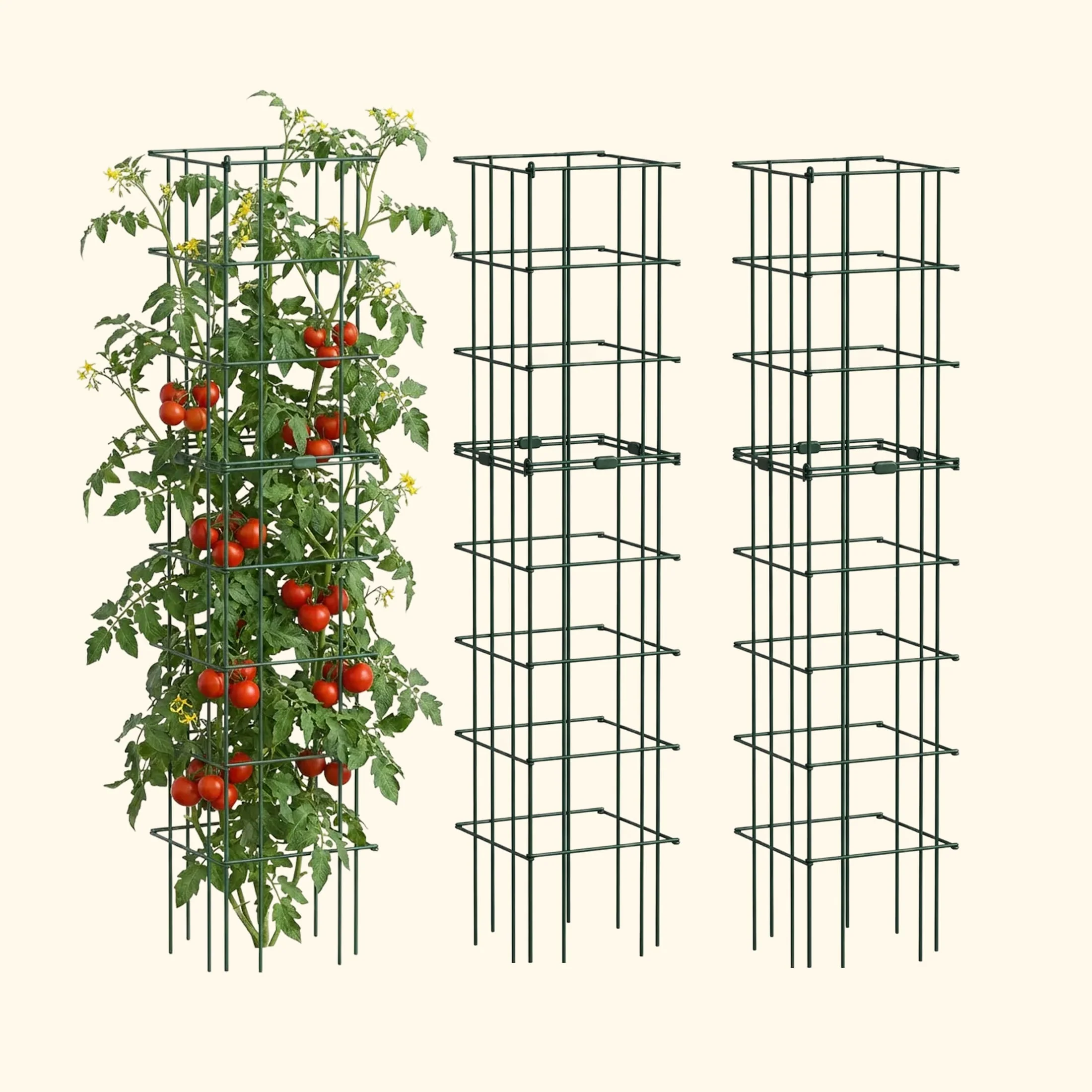FlexGrow™ Modular Tomato Cage System - 14.5" Square - Image 4