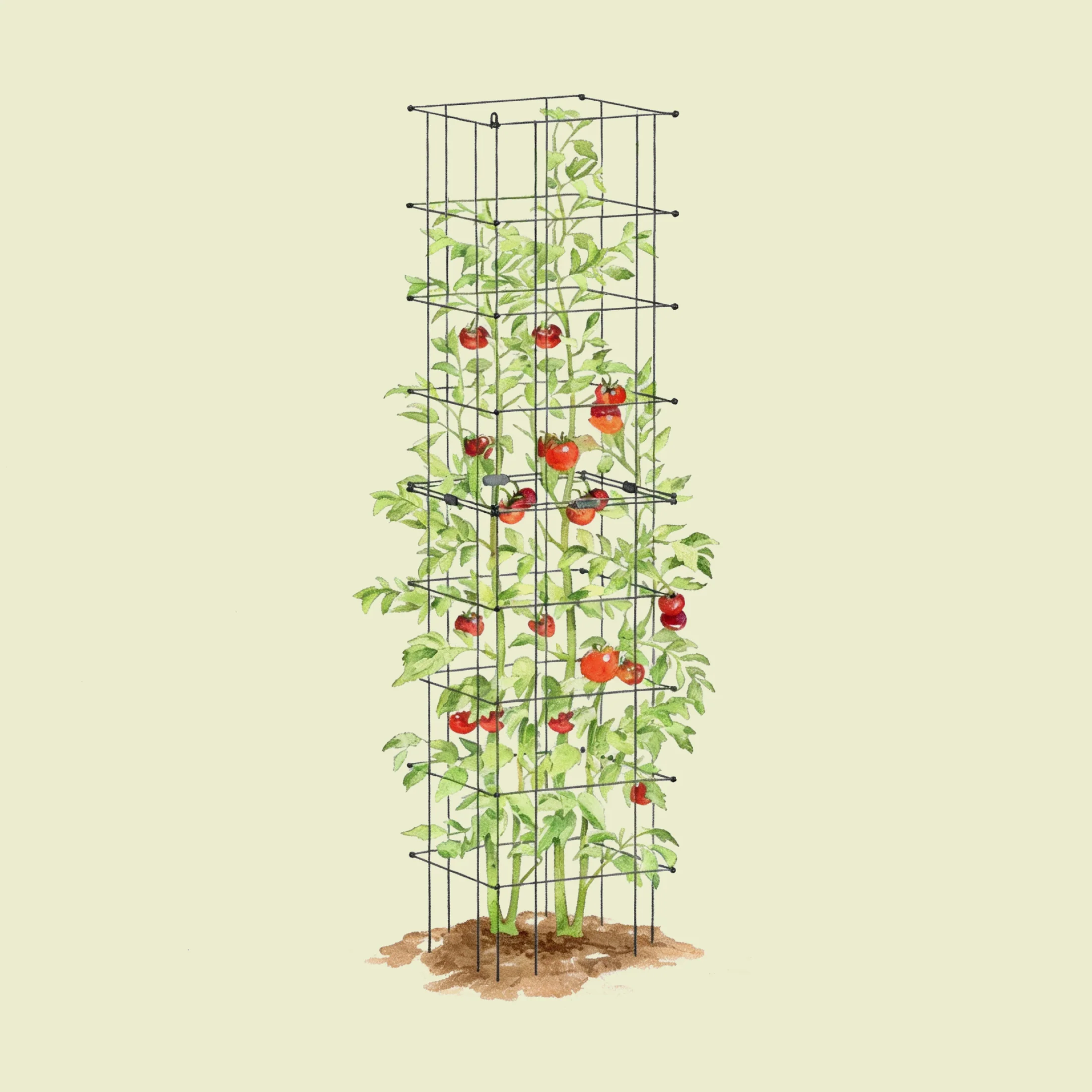FlexGrow™ Modular Tomato Cage System - 16.5" Square - Image 15