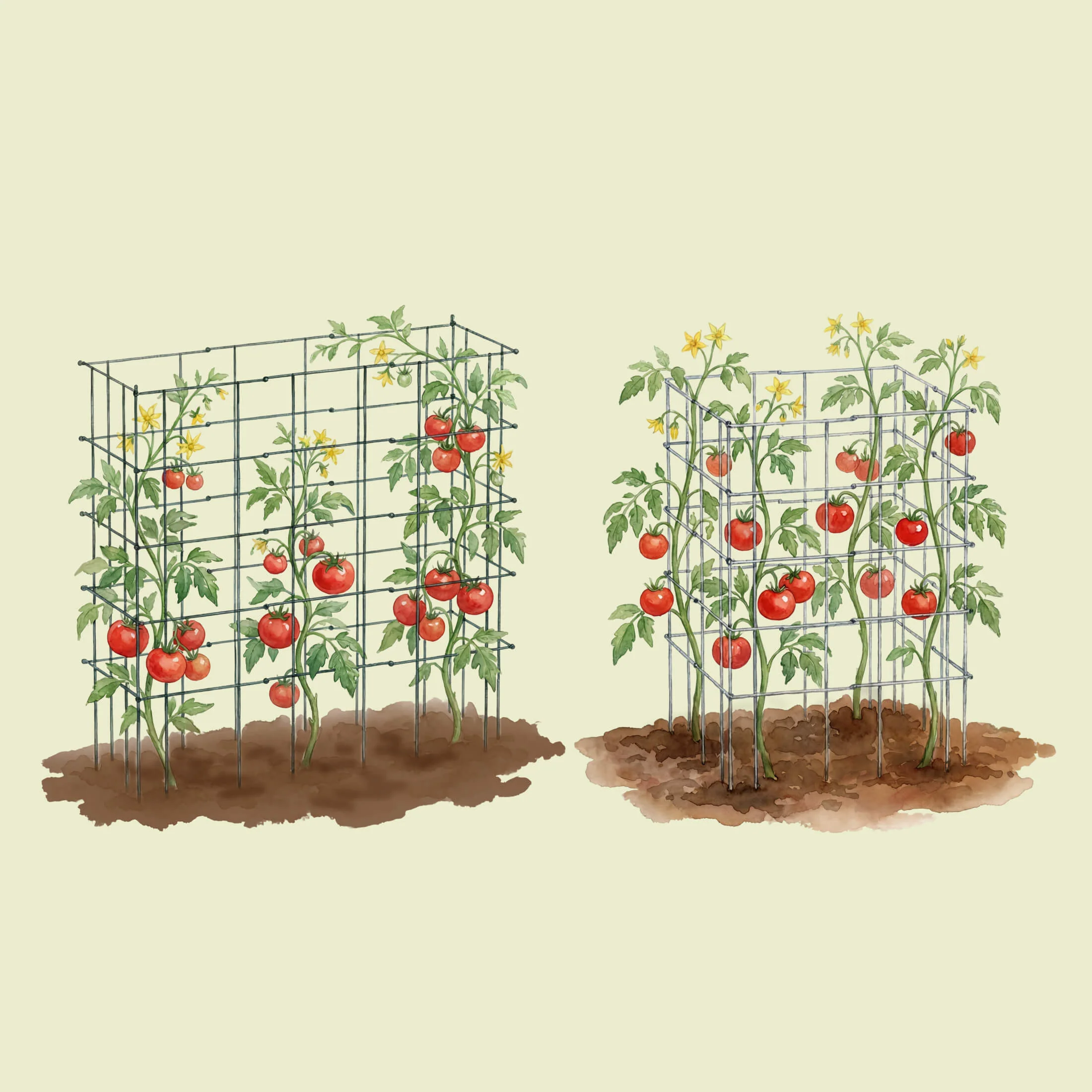 FlexGrow™ Modular Tomato Cage System - 14.5" Square - Image 16