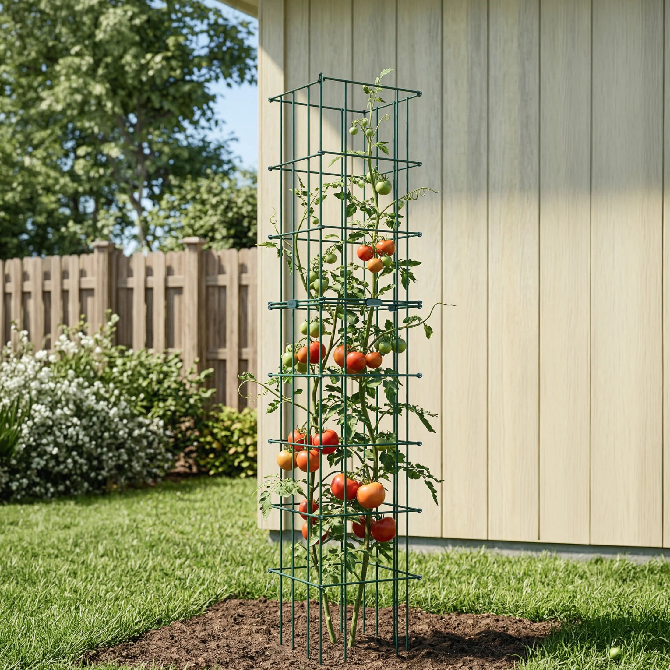 FlexGrow™ Modular Tomato Cage System - 14.5" Square - Image 22