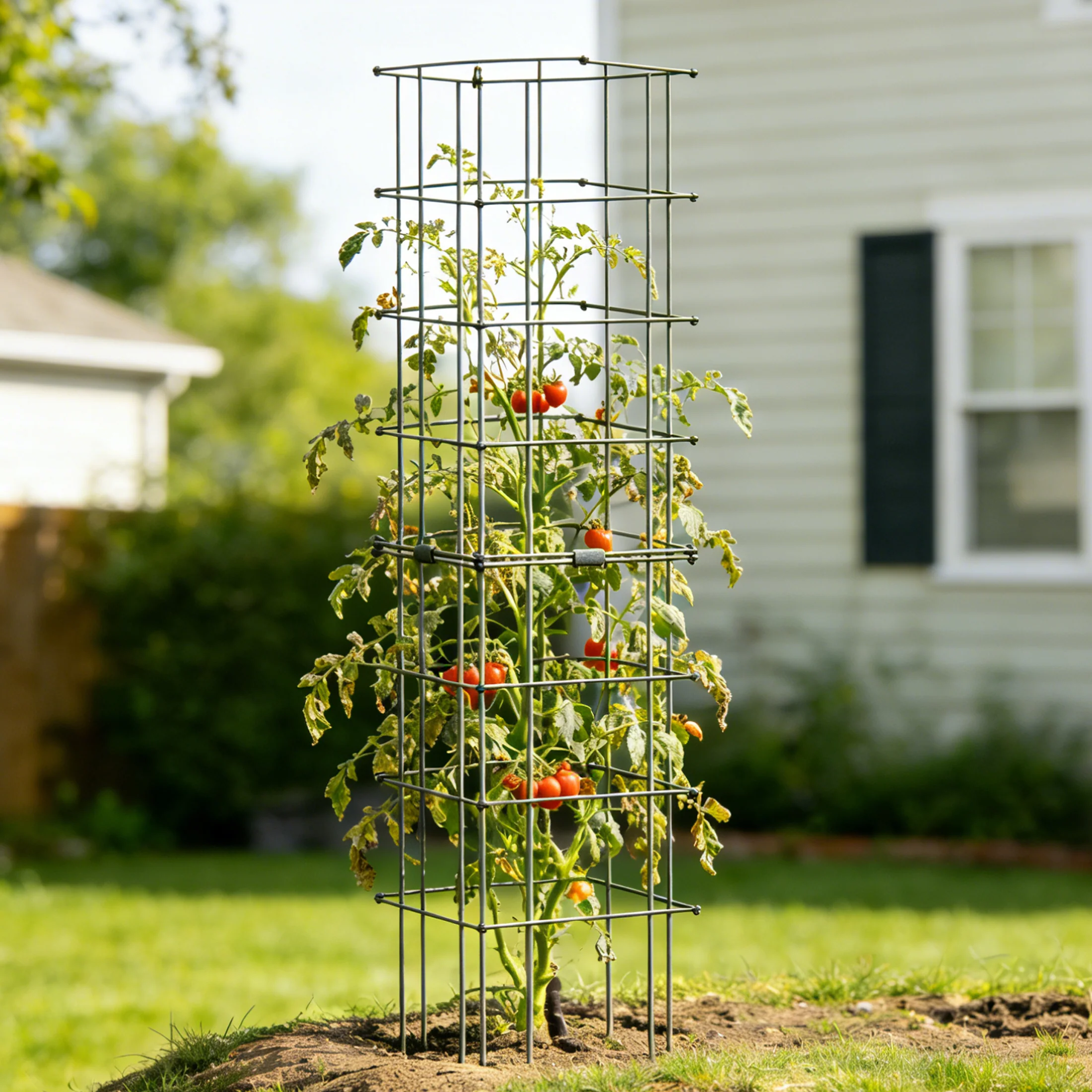 FlexGrow™ Modular Tomato Cage System - 14.5" Square - Image 25