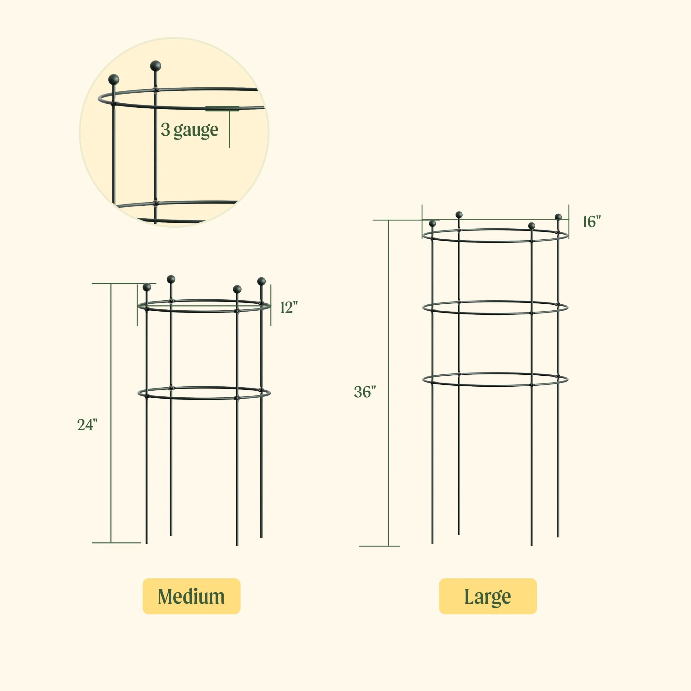 Flower Cage Round - 2 Pack - Image 11