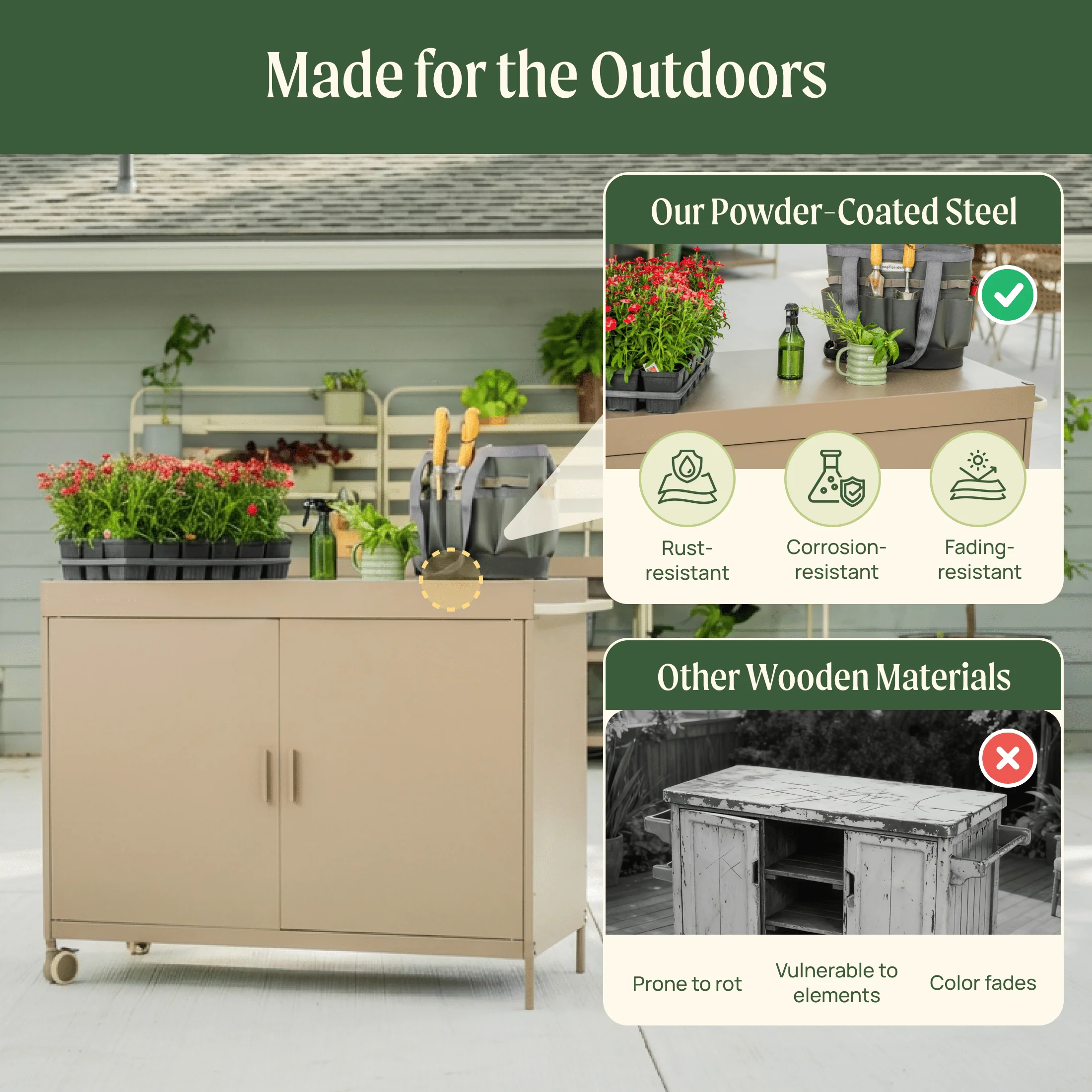 Garden Workstation Cabinet - Image 2
