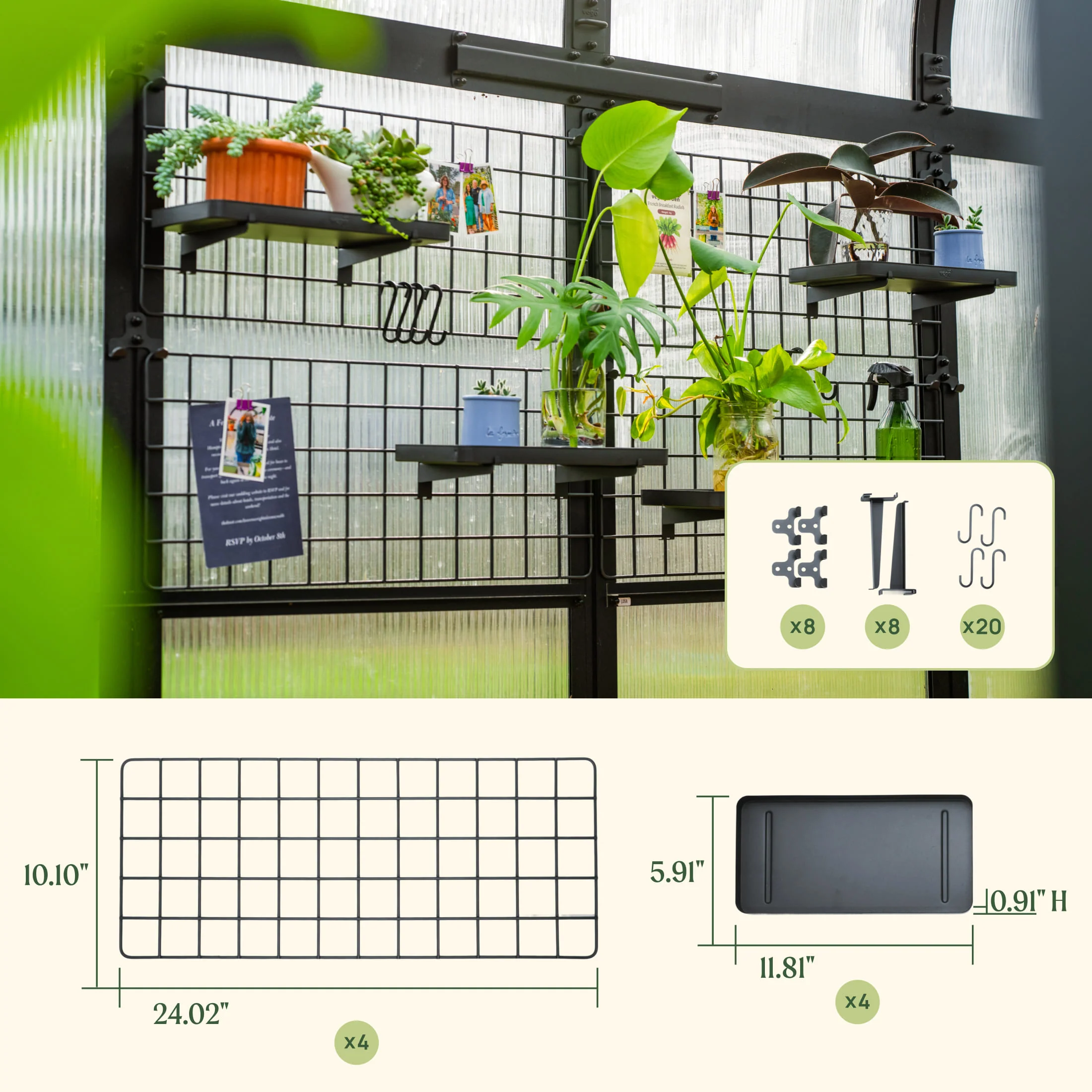 Greenhouse Hanging Grid System - Image 4