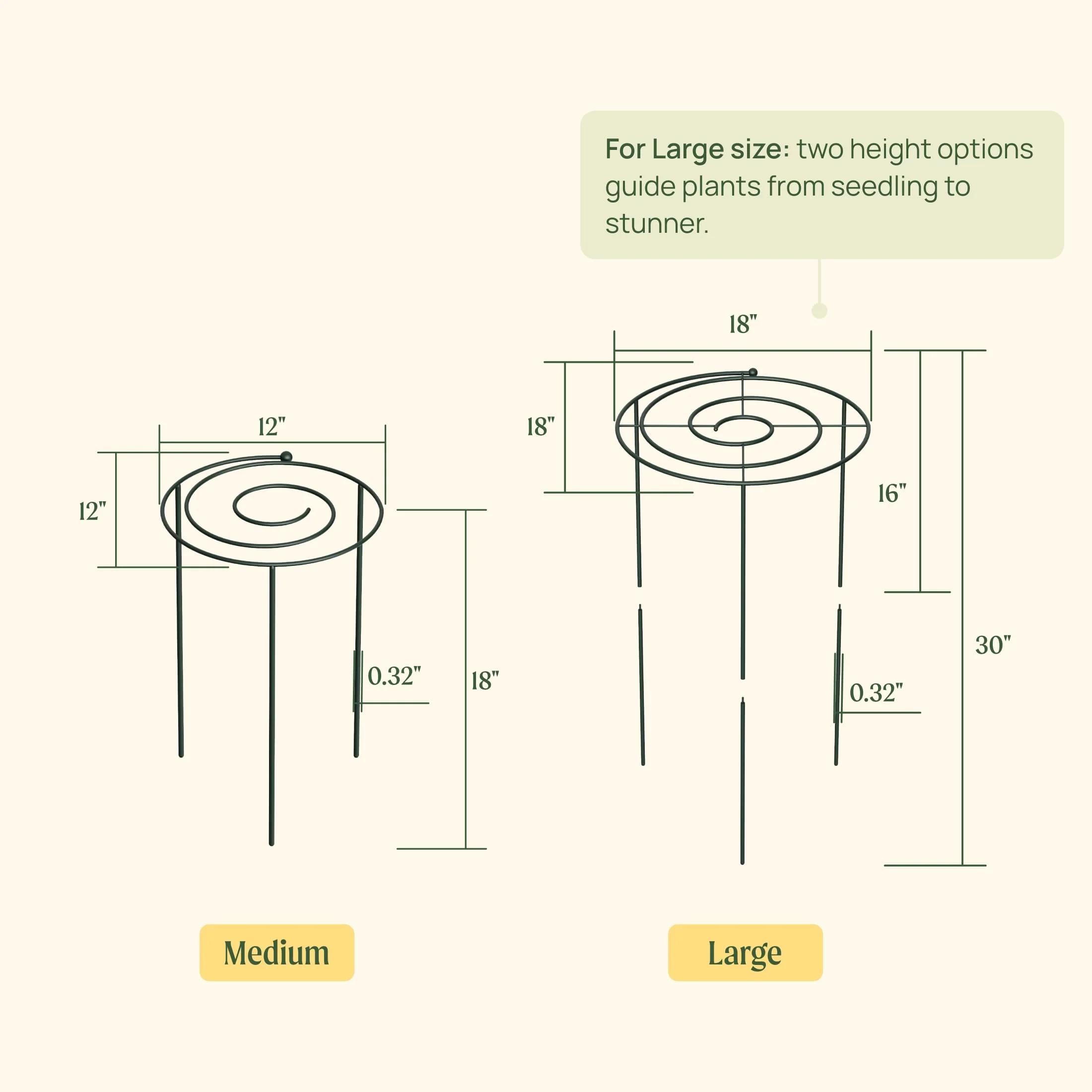 Grow Through Support - Spiral - 3 Pack - Image 9