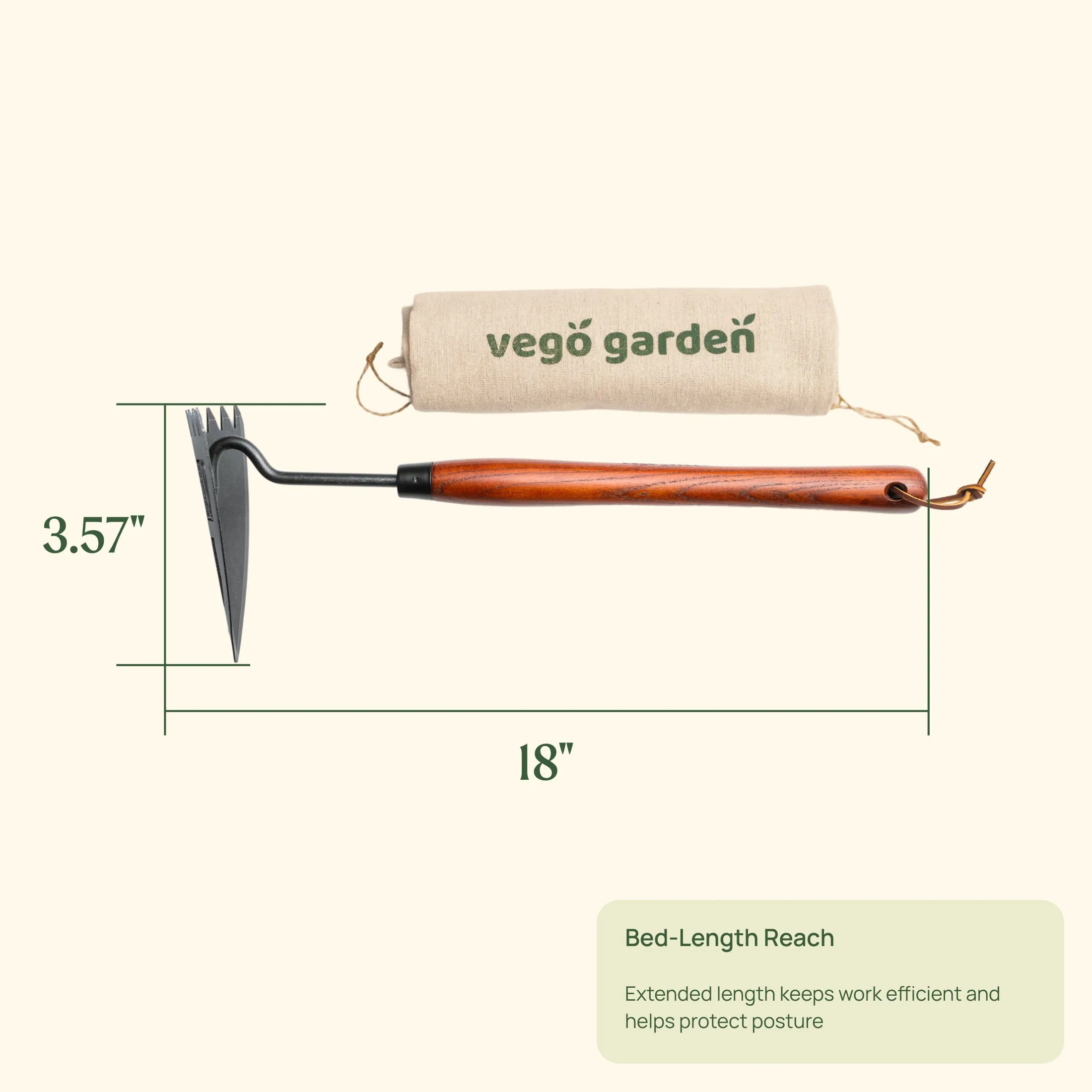 Heritage Garden Bed Multi-Function Hoe - Image 16