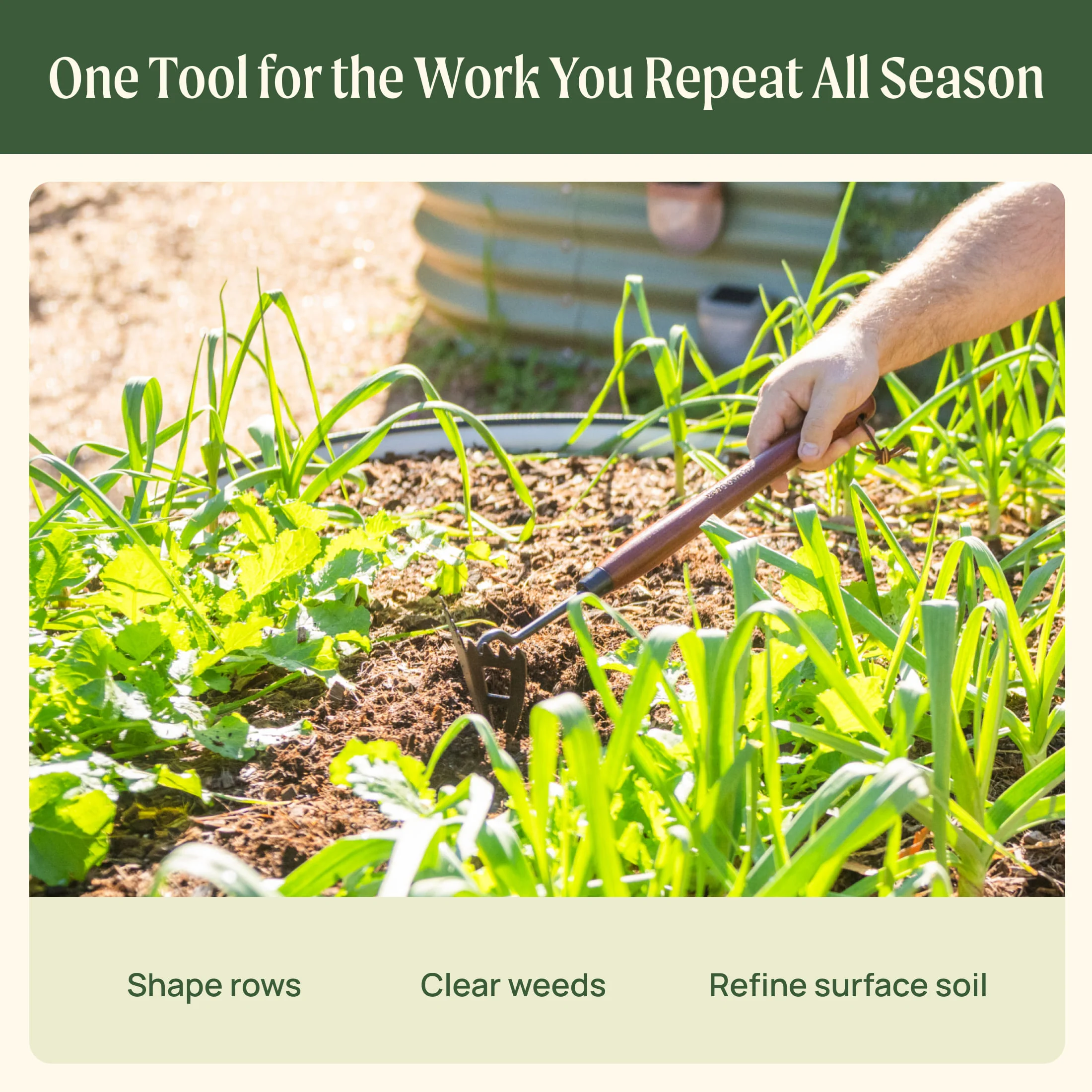 Heritage Garden Bed Multi-Function Hoe - Image 19