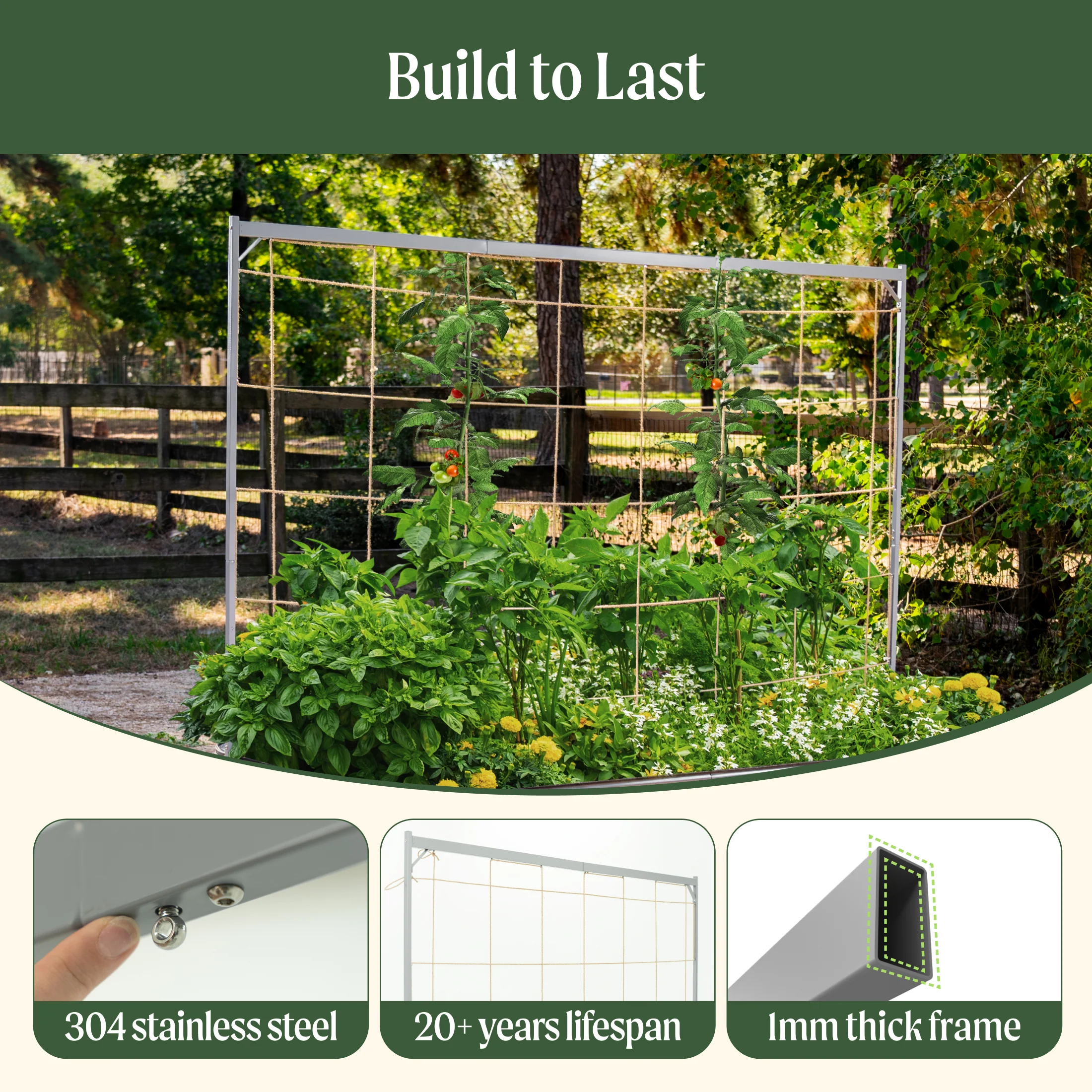 Metal Frame String Trellis - Image 5