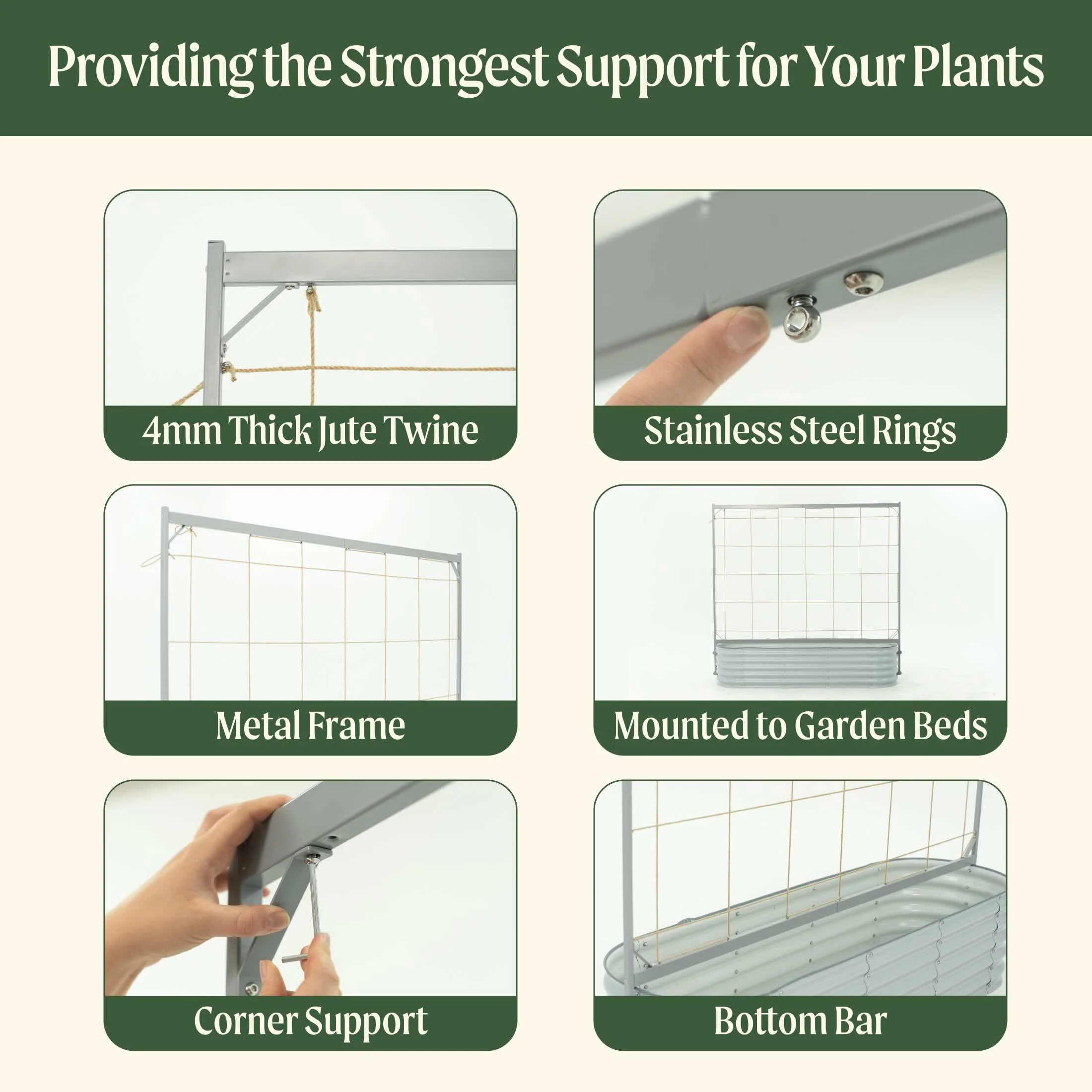 Metal Frame String Trellis - Image 8