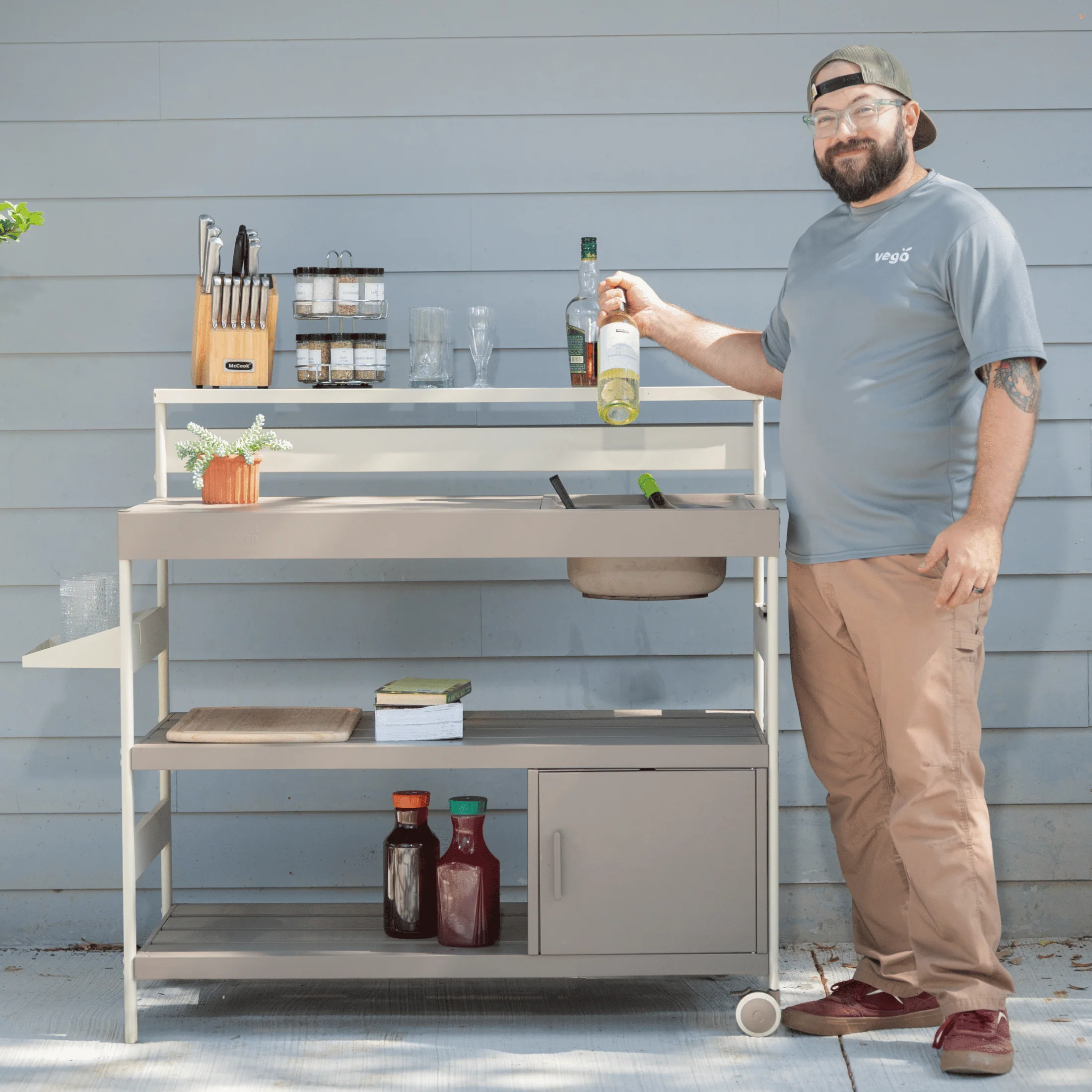 Potting Bench Bar Top Shelf - Image 6