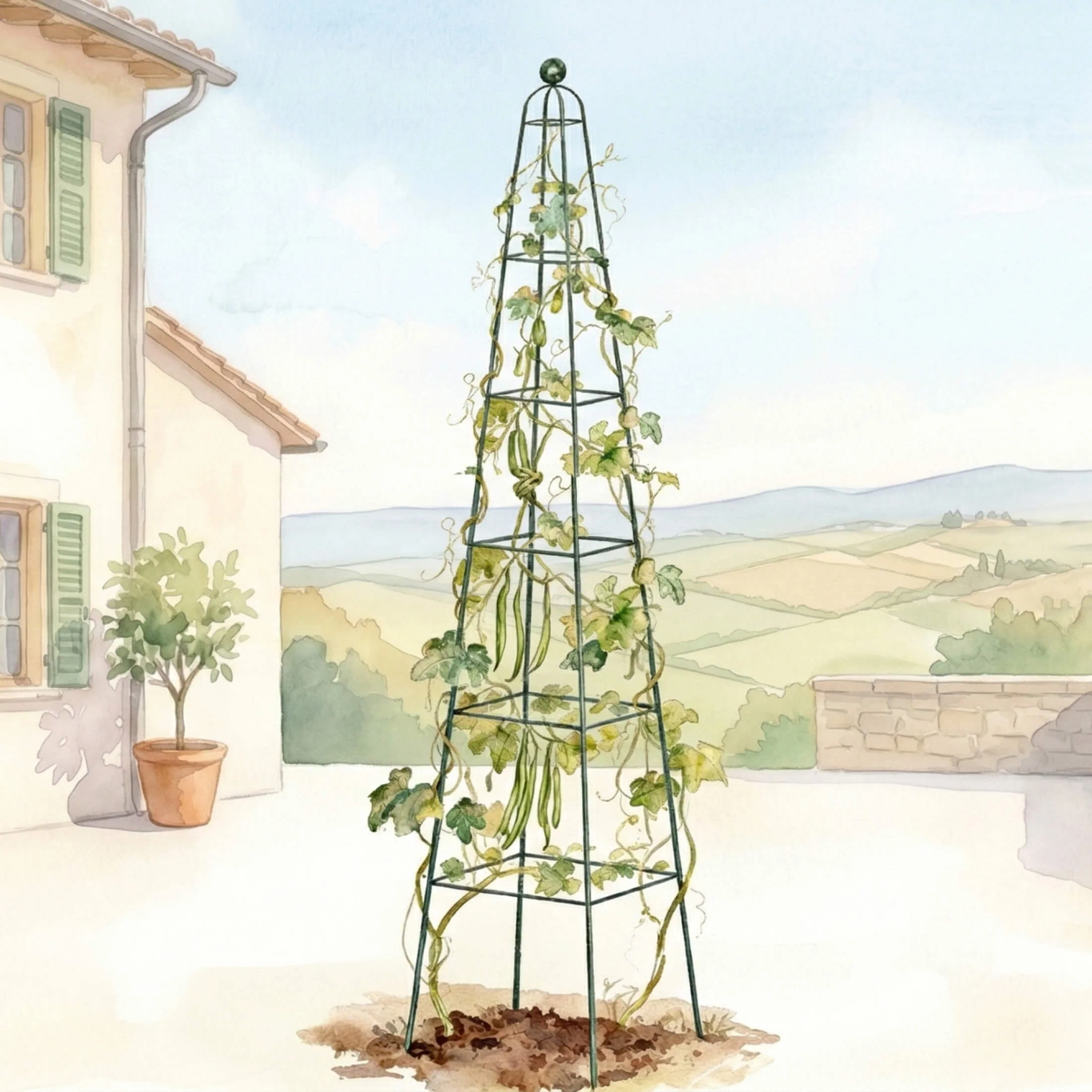Pyramid Obelisk Garden Trellis - 7.8 ft - Image 3