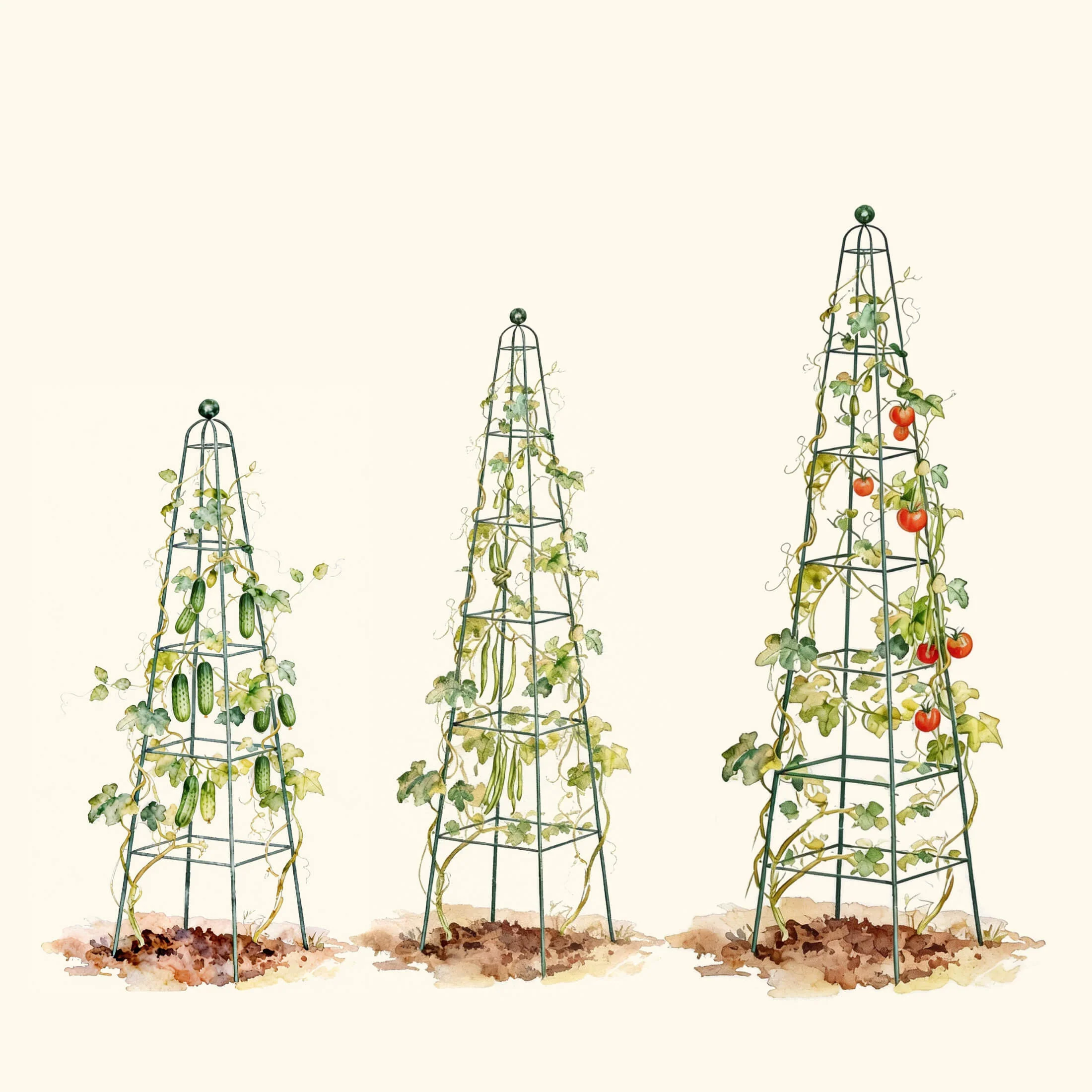 Pyramid Obelisk Garden Trellis - 7.8 ft - Image 5
