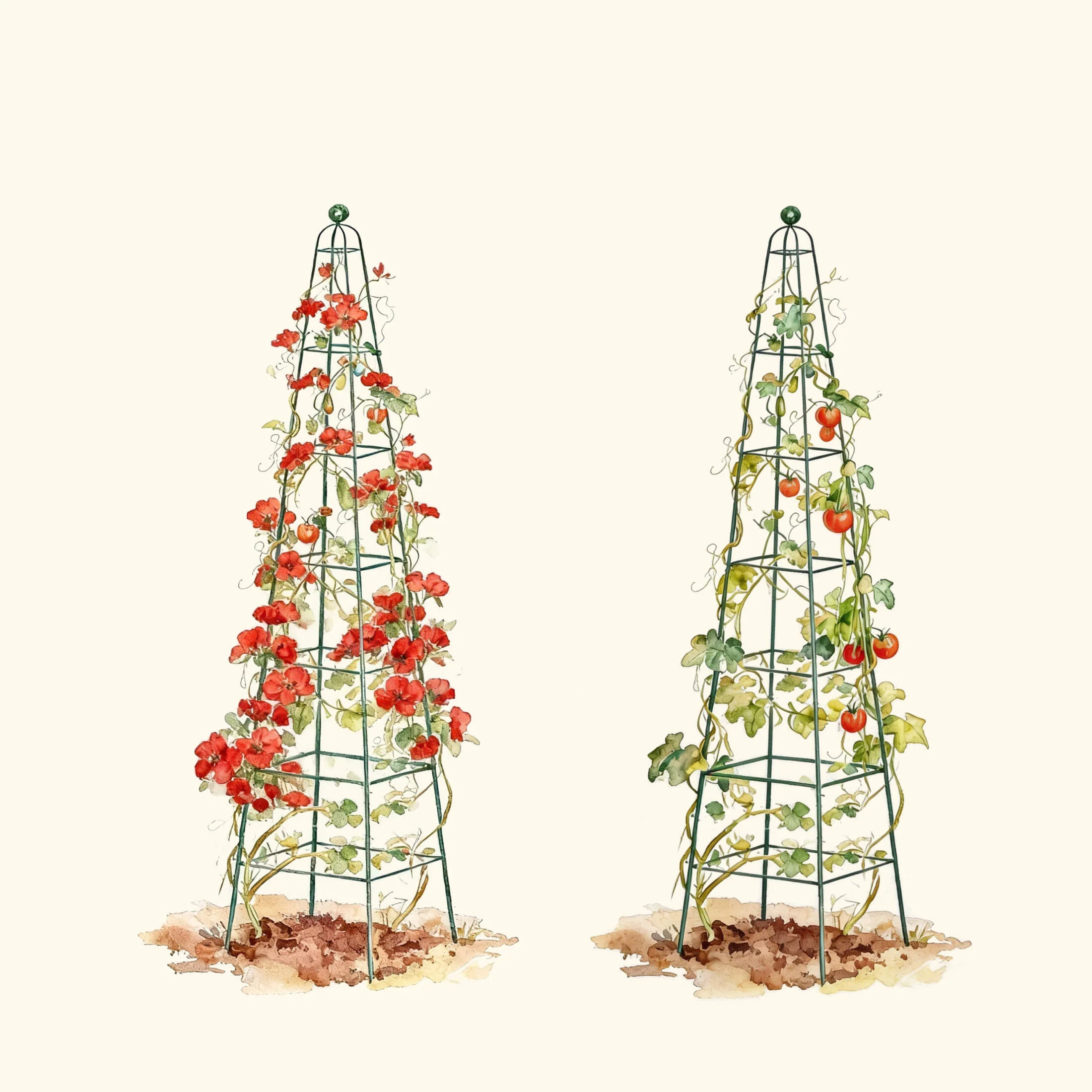 Pyramid Obelisk Garden Trellis - 9 ft - Image 4