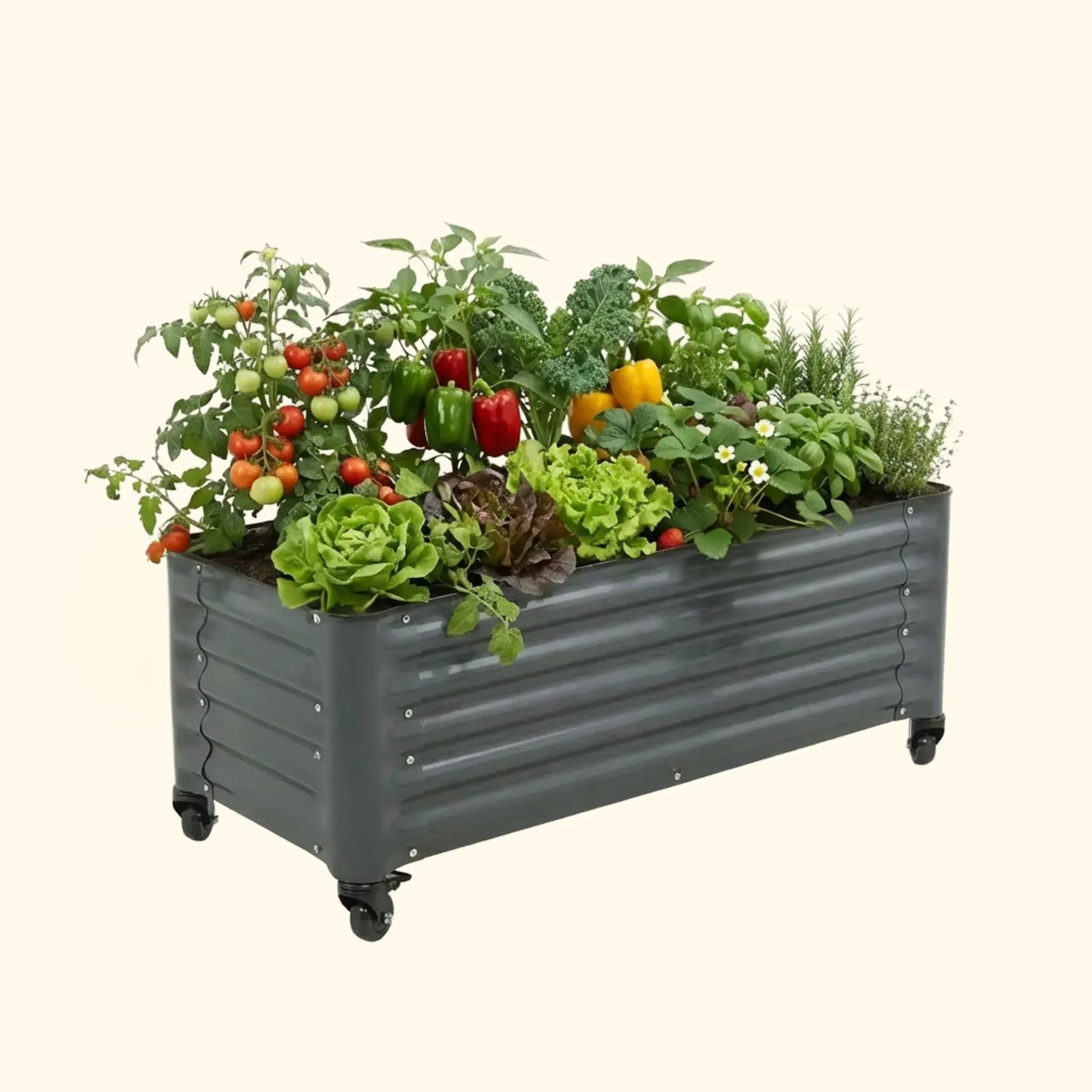 Classic Rolling Garden Bed - 1.75' x 4' - Image 2