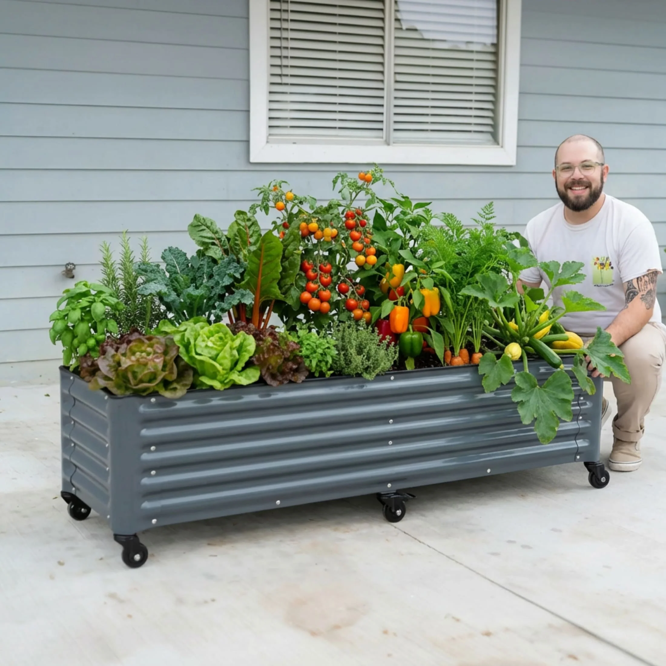 Classic Rolling Garden Bed - 1.75' x 6' - Image 12