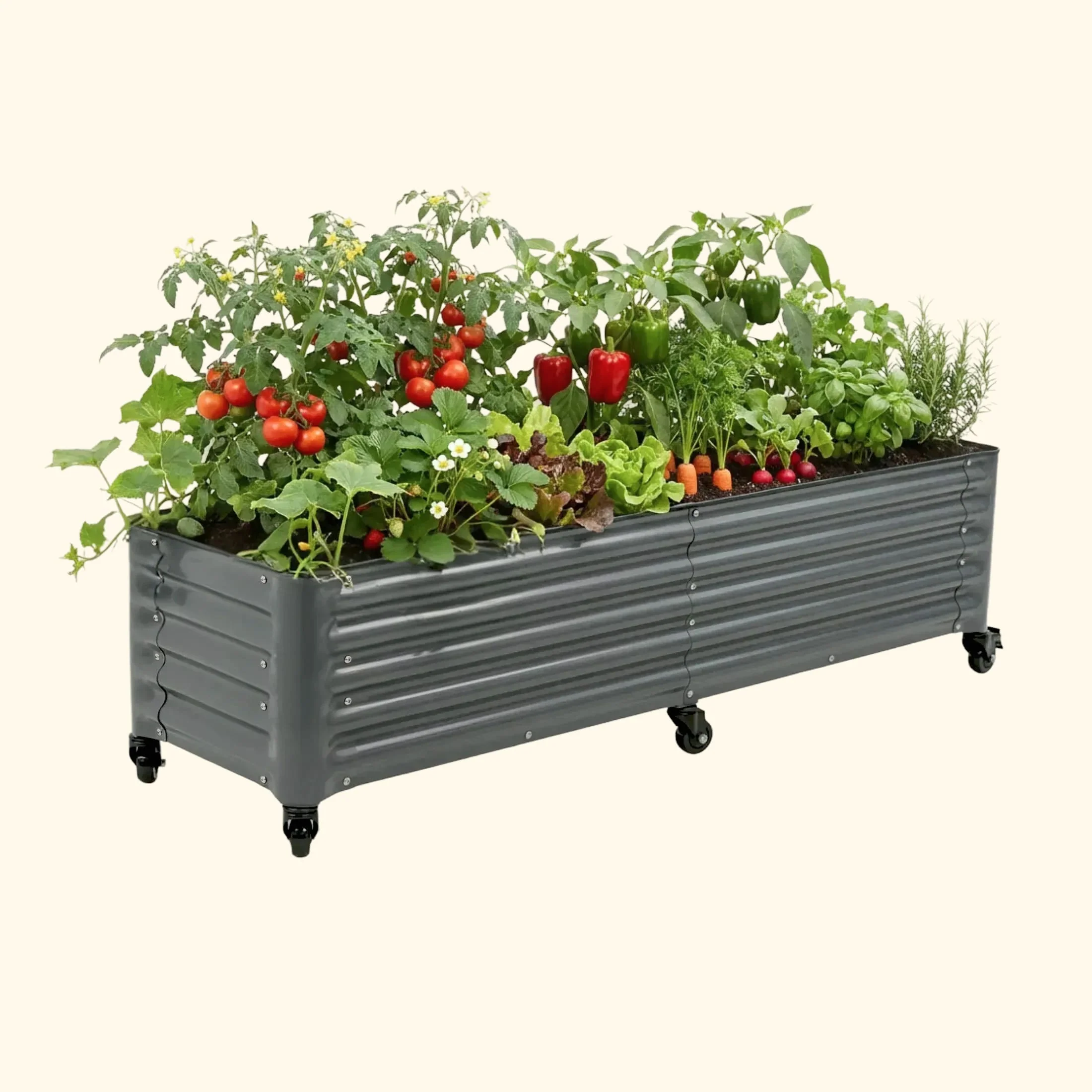 Classic Rolling Garden Bed - 1.75' x 6' - Image 2
