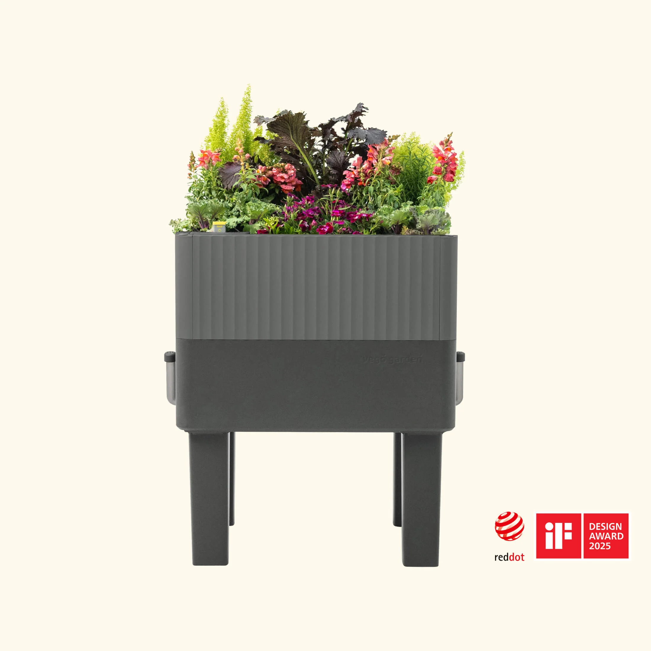 EZCube Self-Watering Planter 21" x 24" Elevated - Fog Gray - Image 14