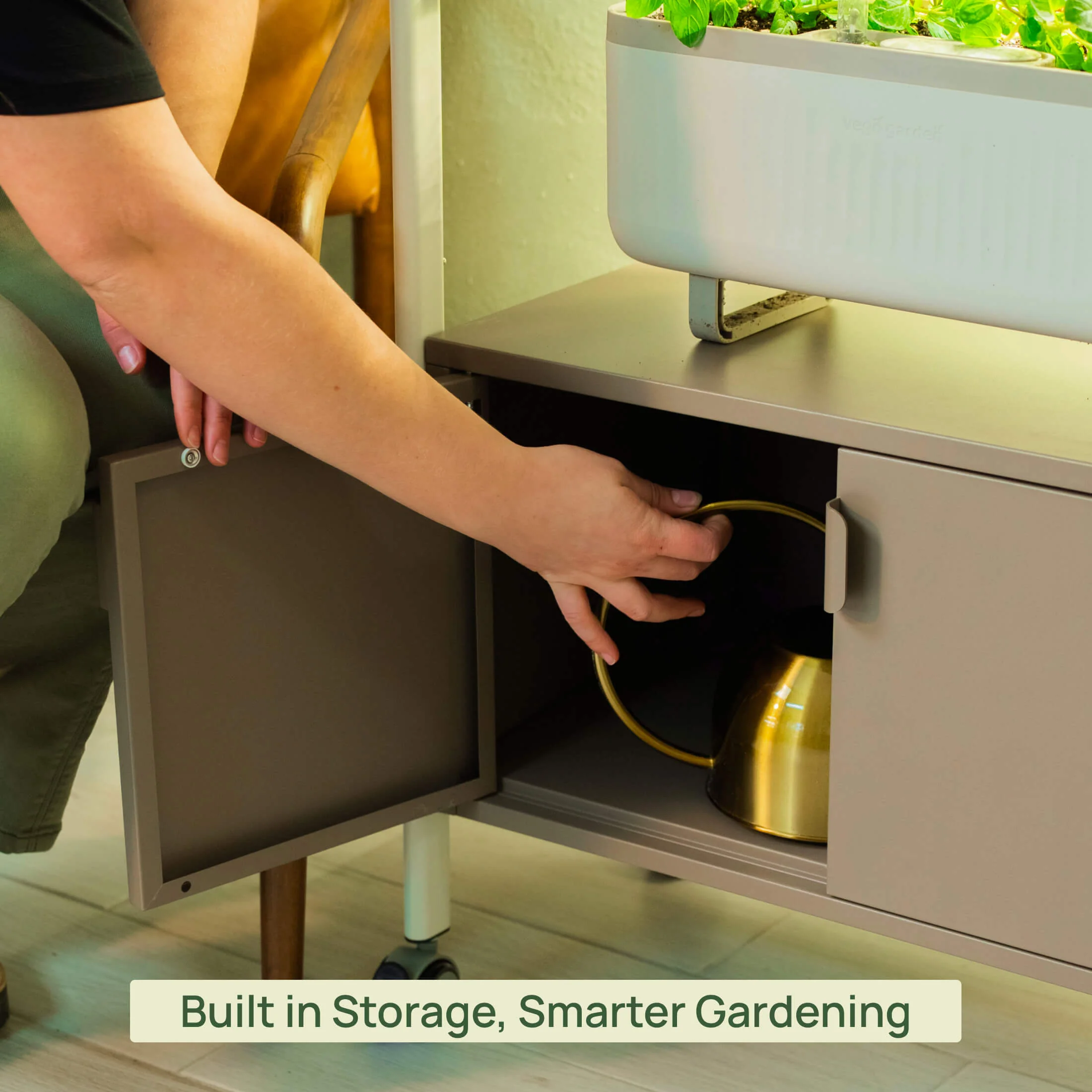 4 Tier Grow Light Garden with Storage - Image 14