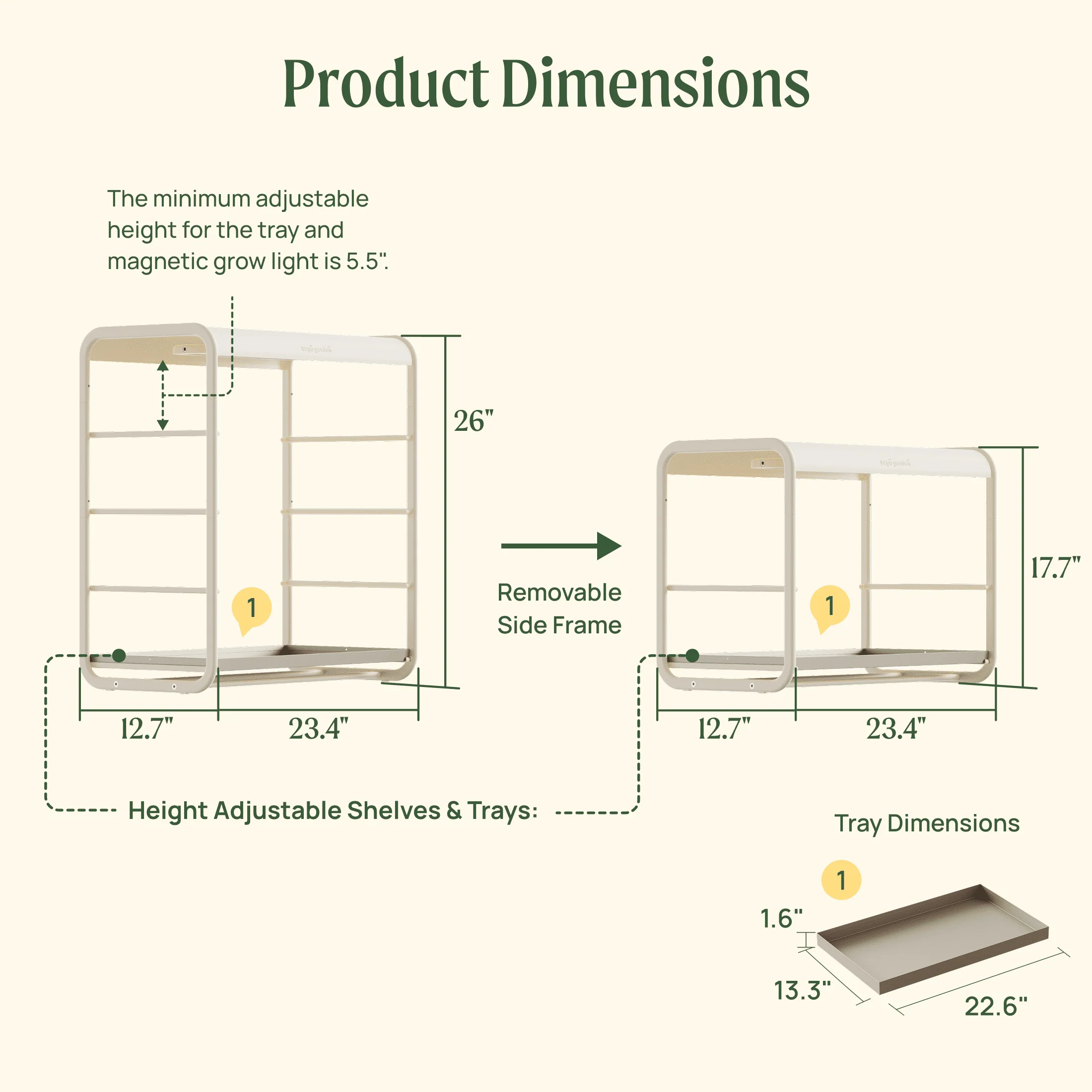 1 Tier Tabletop Grow Light Garden - Image 3