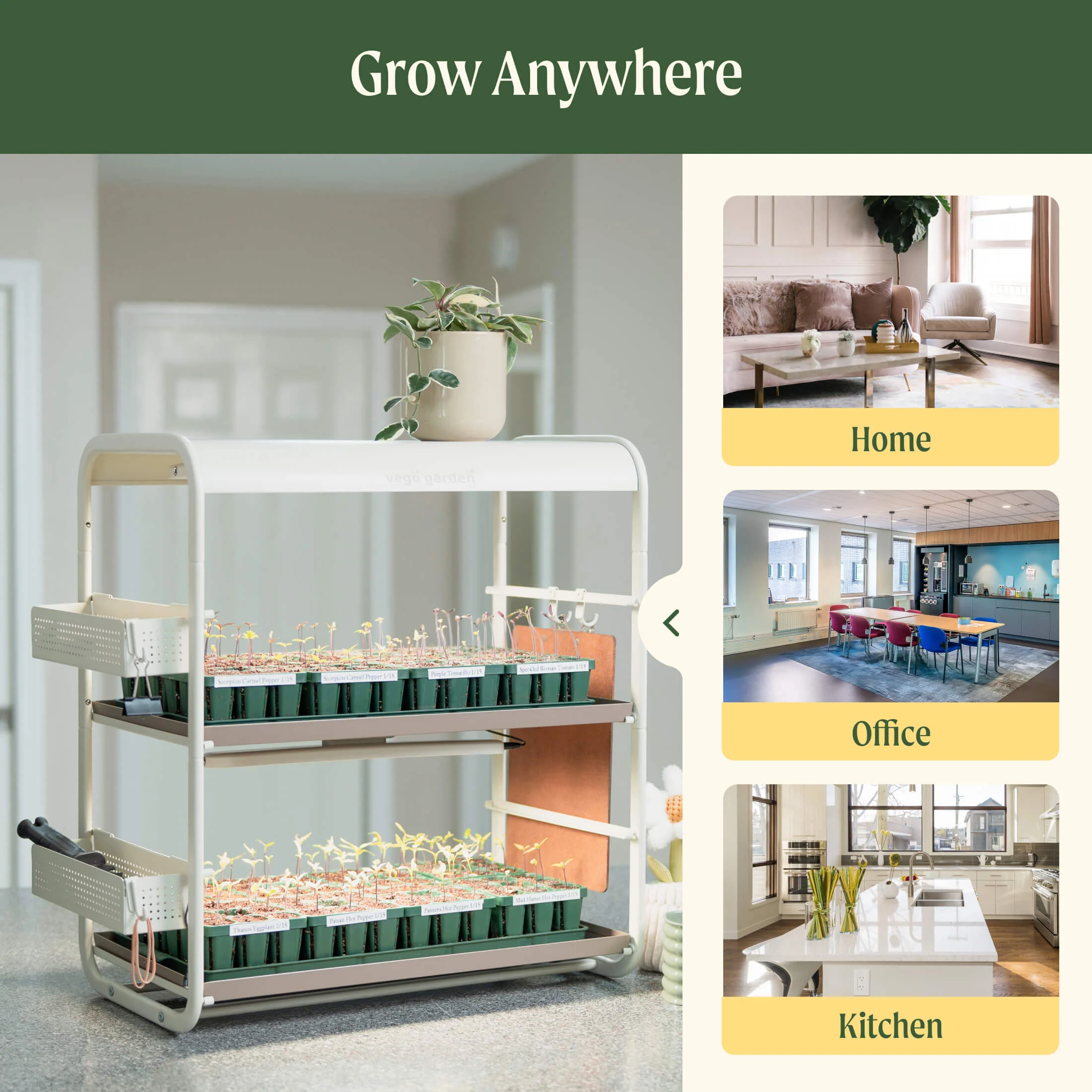 2 Tier Tabletop Grow Light Garden - Image 5