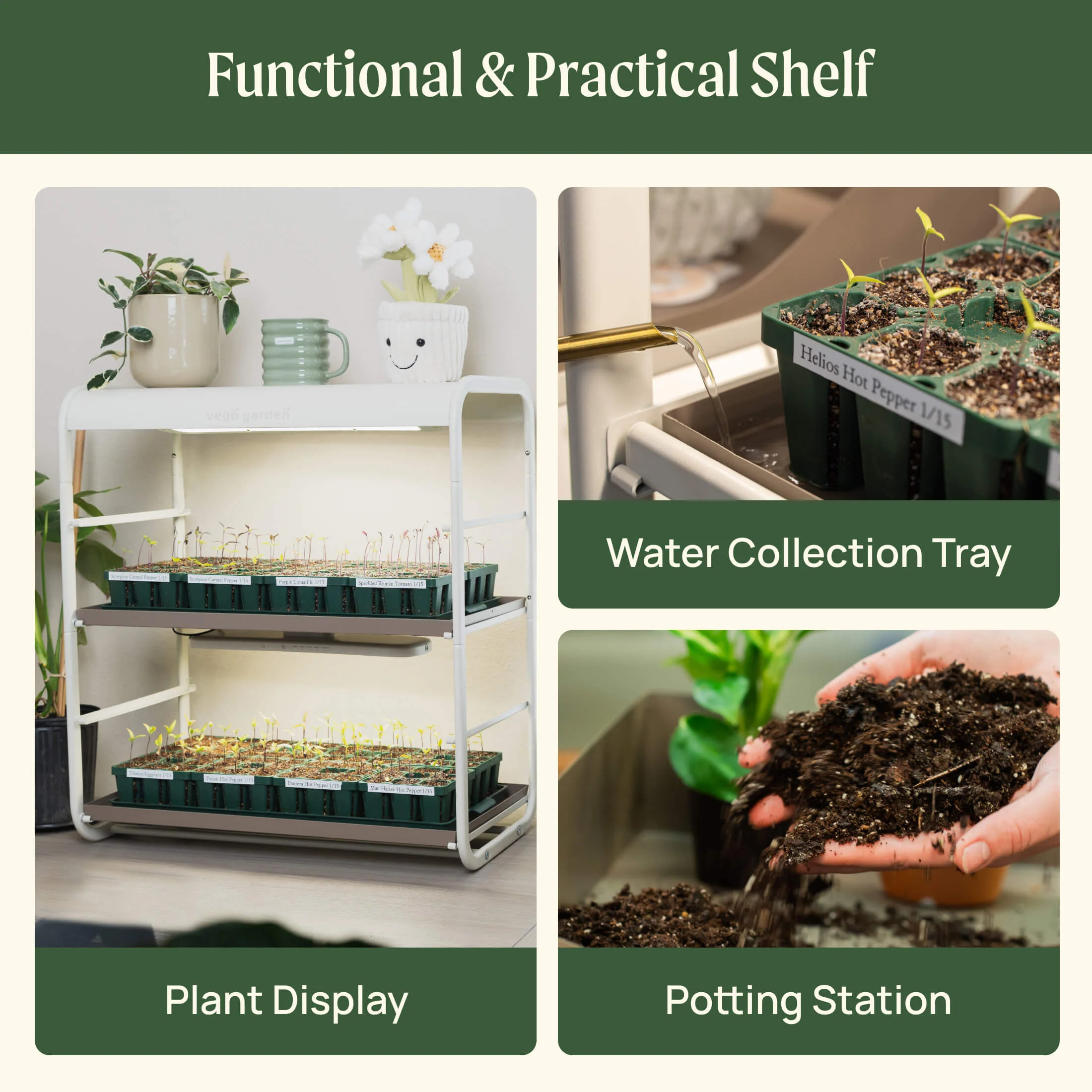 2 Tier Tabletop Grow Light Garden - Image 6