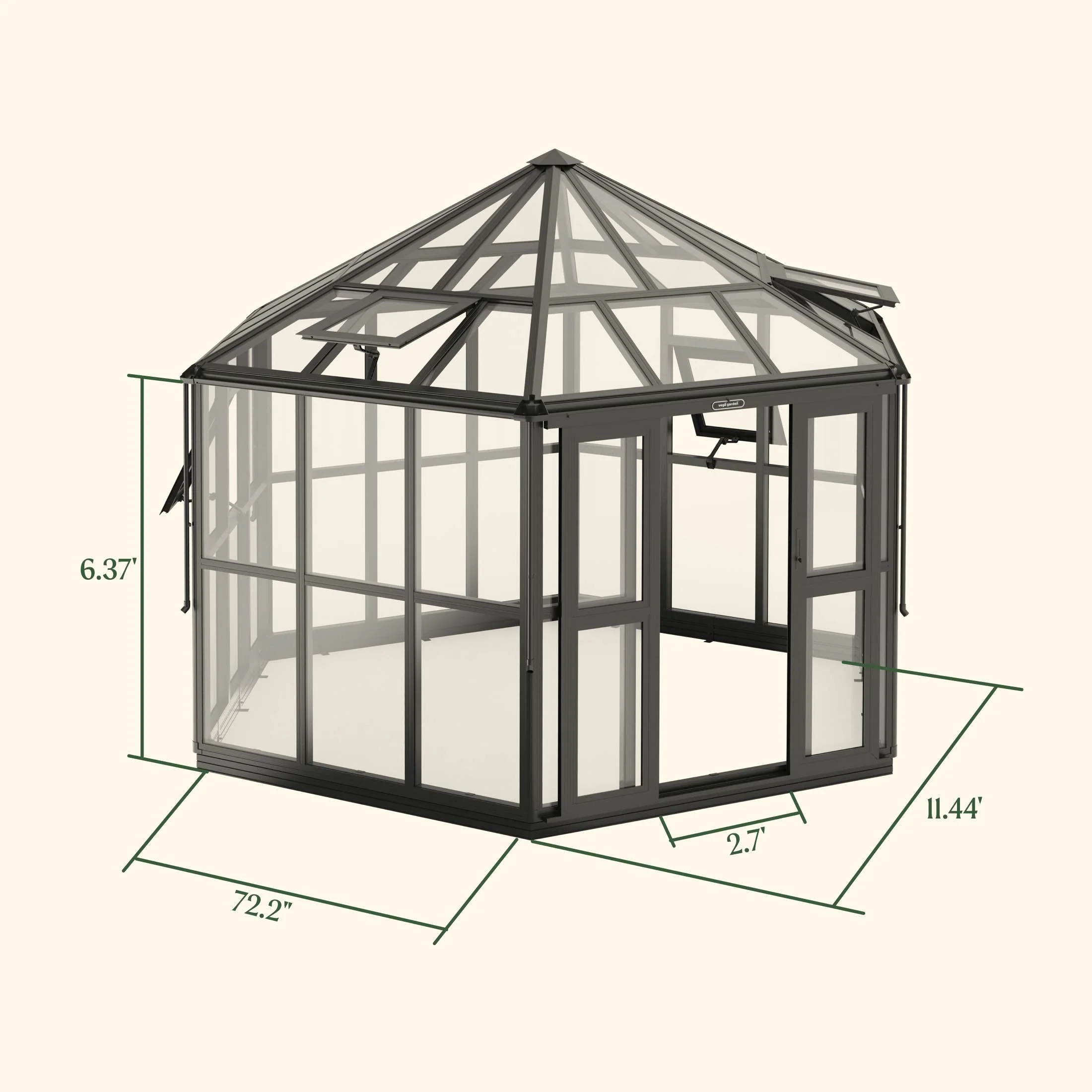 Vego Diamond Pavilion Greenhouse - Image 10
