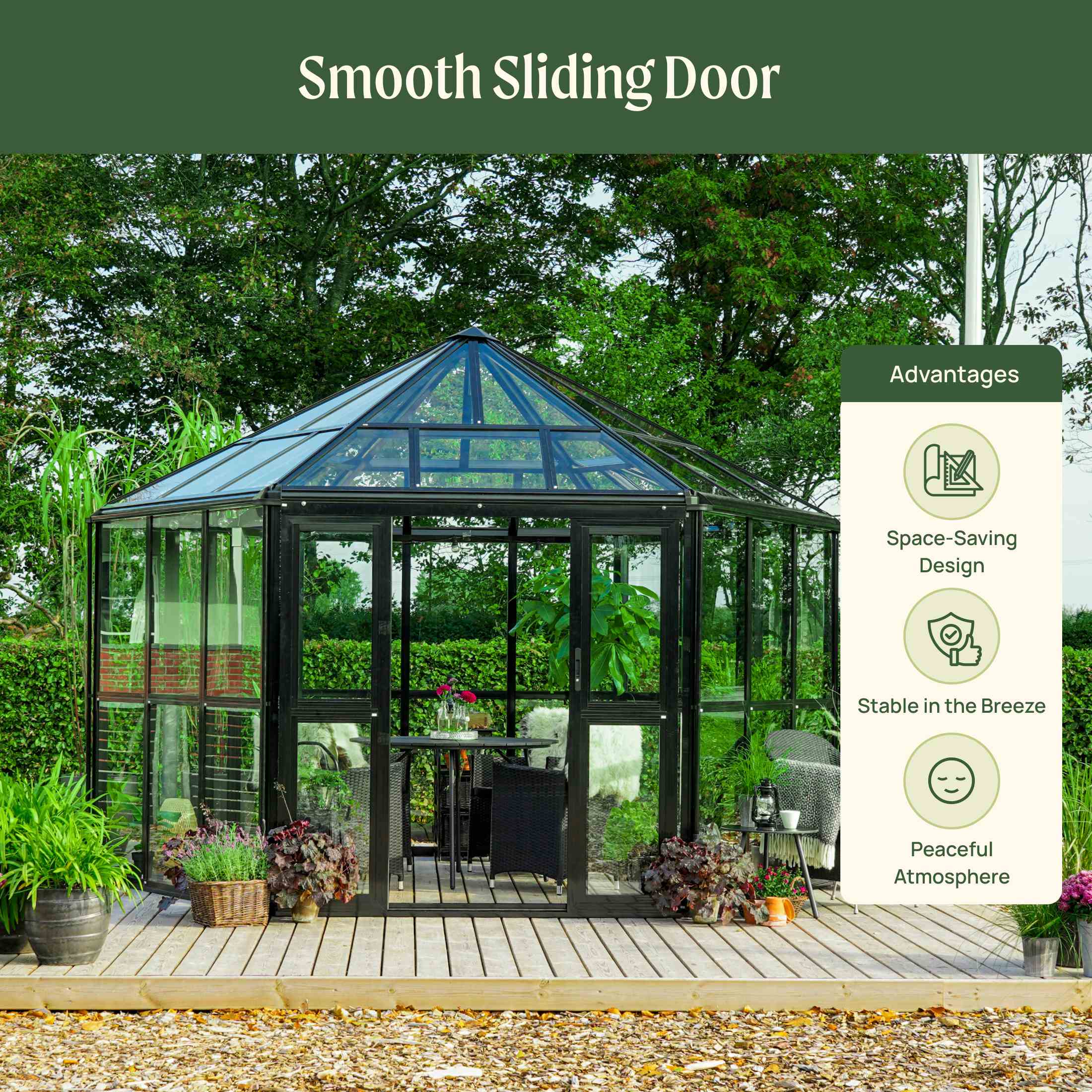 Vego Diamond Pavilion Greenhouse - Image 5