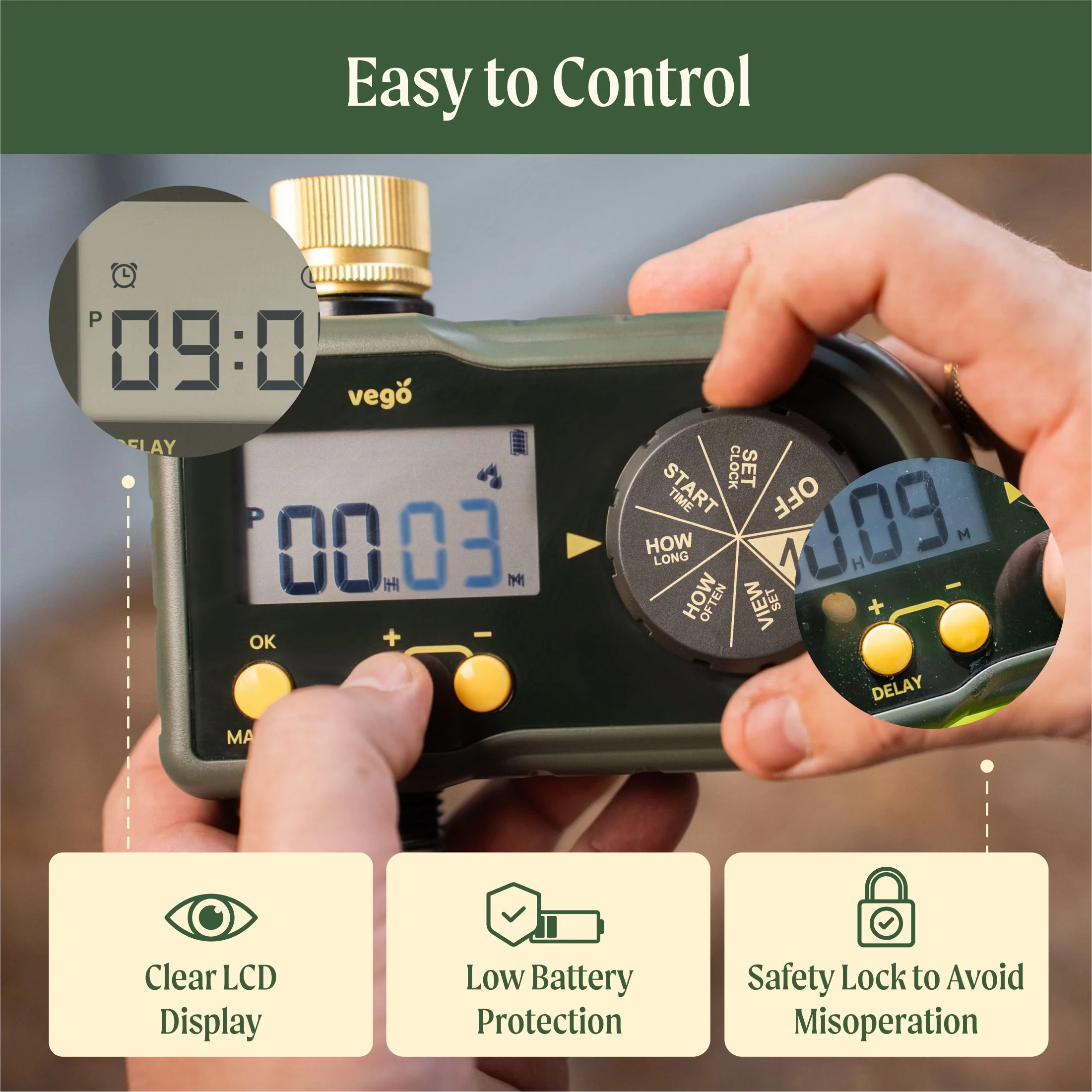 Vego Digital Water Timer -1 Zone - Image 4
