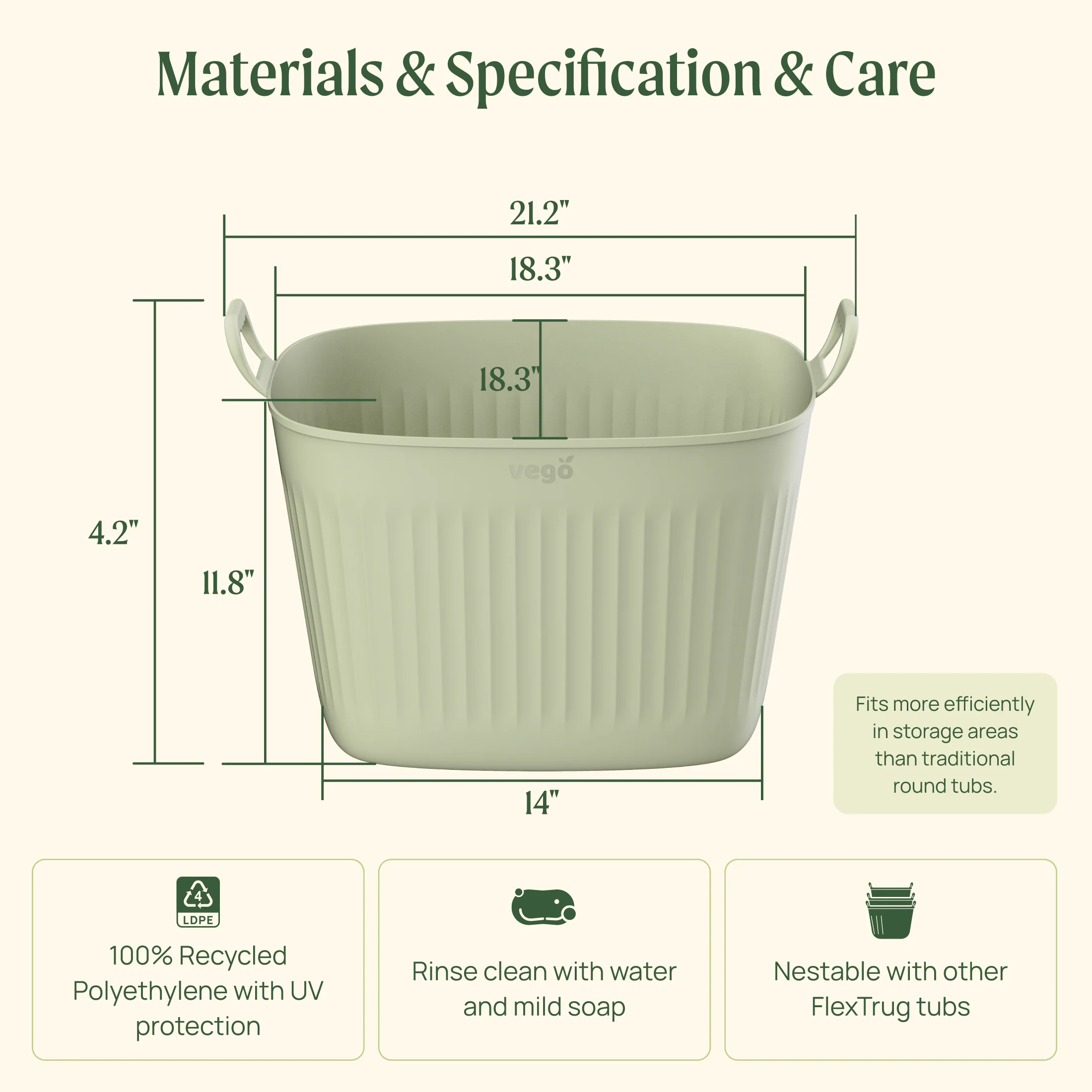 Vego FlexTrug™ - 12 Gallon Tub - Image 4