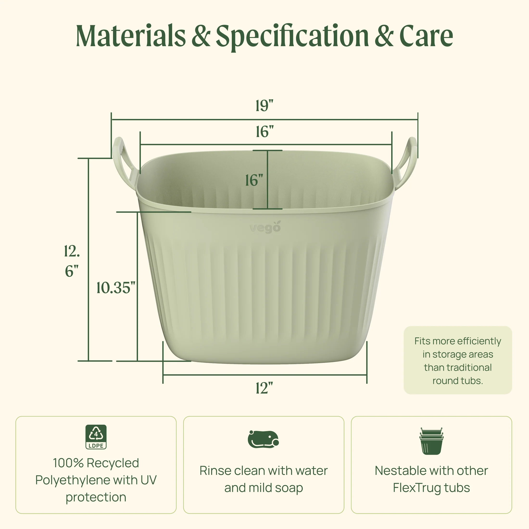 Vego FlexTrug™ - 8 Gallon Tub - Image 4