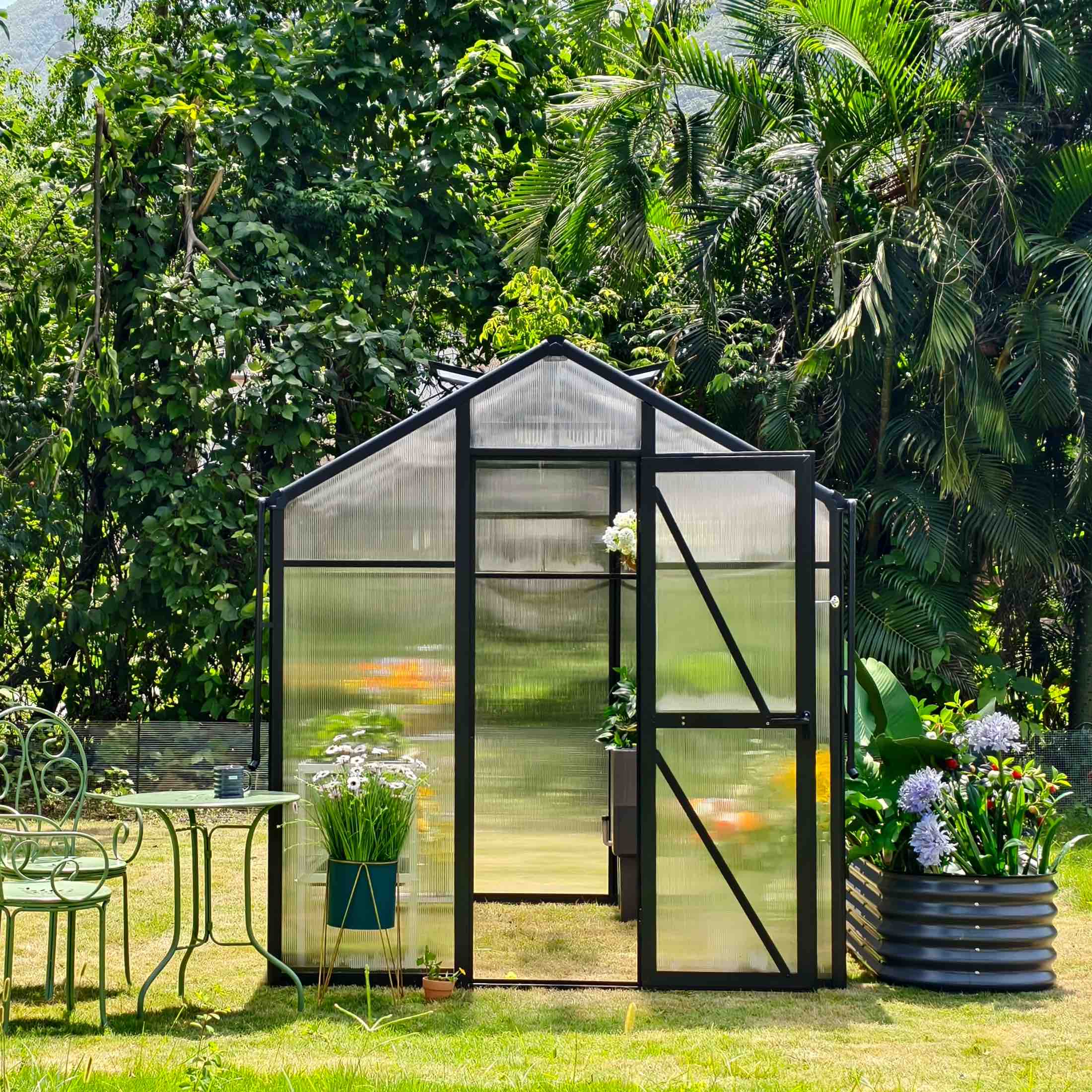 Vego Junior Victorian Greenhouse - 6.5ft Wide - Image 14