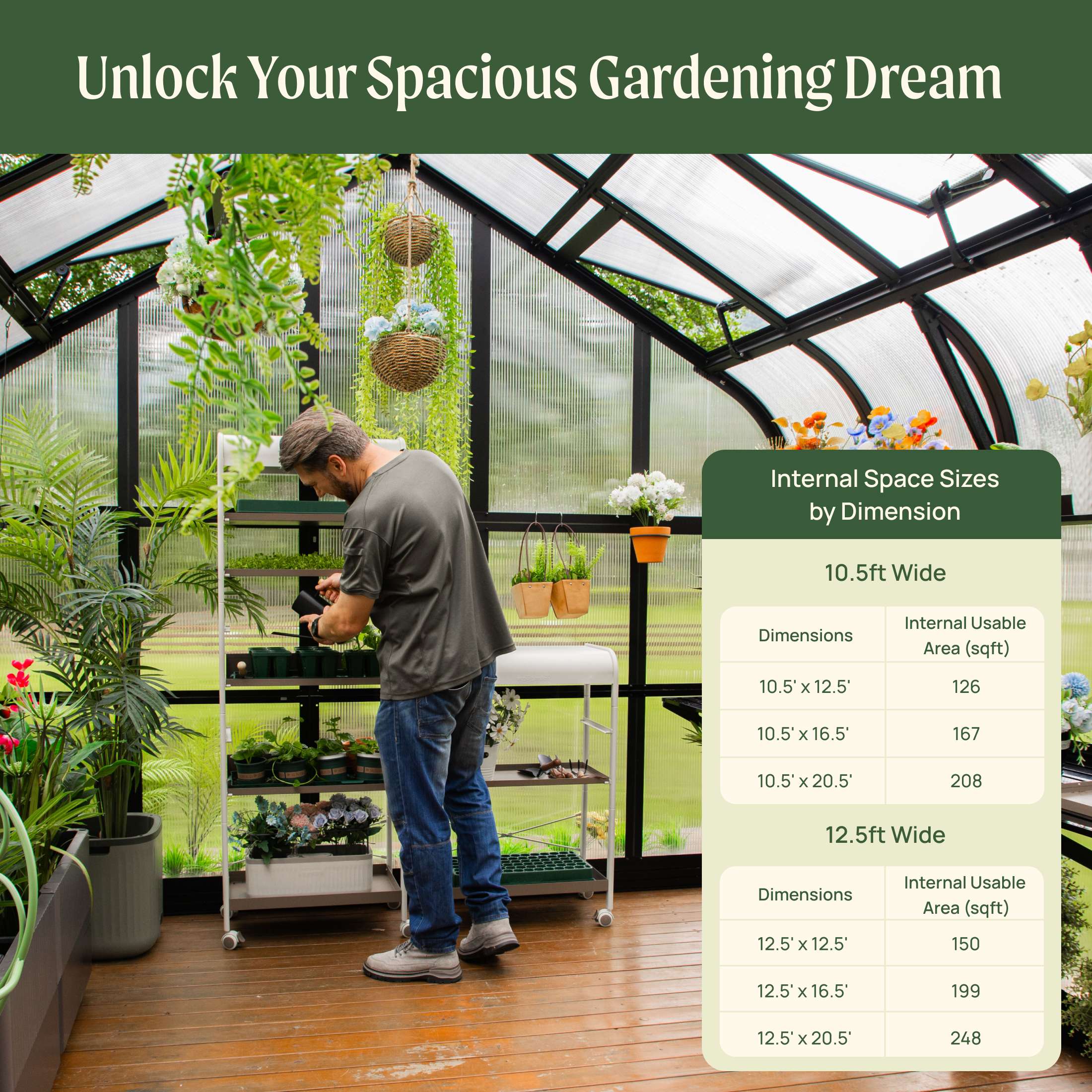 Vego Pacific Greenhouse - 10.5ft Wide - Image 9