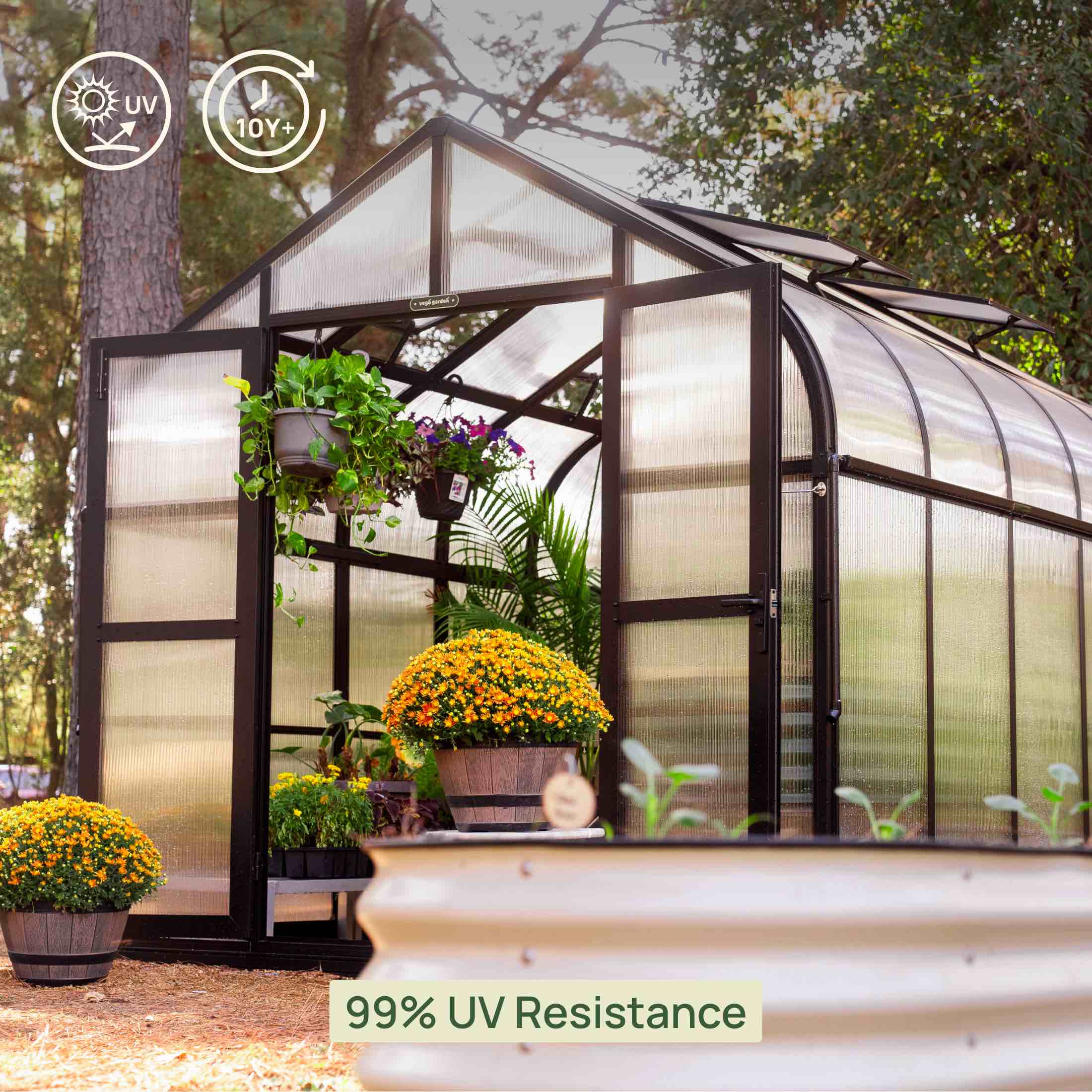 Vego Pacific Greenhouse - 8.5ft Wide - Image 20