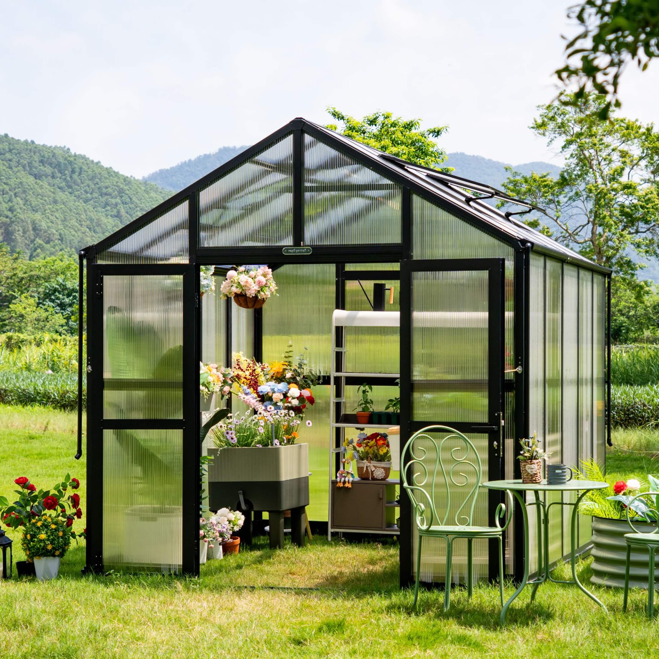 Vego Victorian Greenhouse - 8.5ft Wide - Image 21