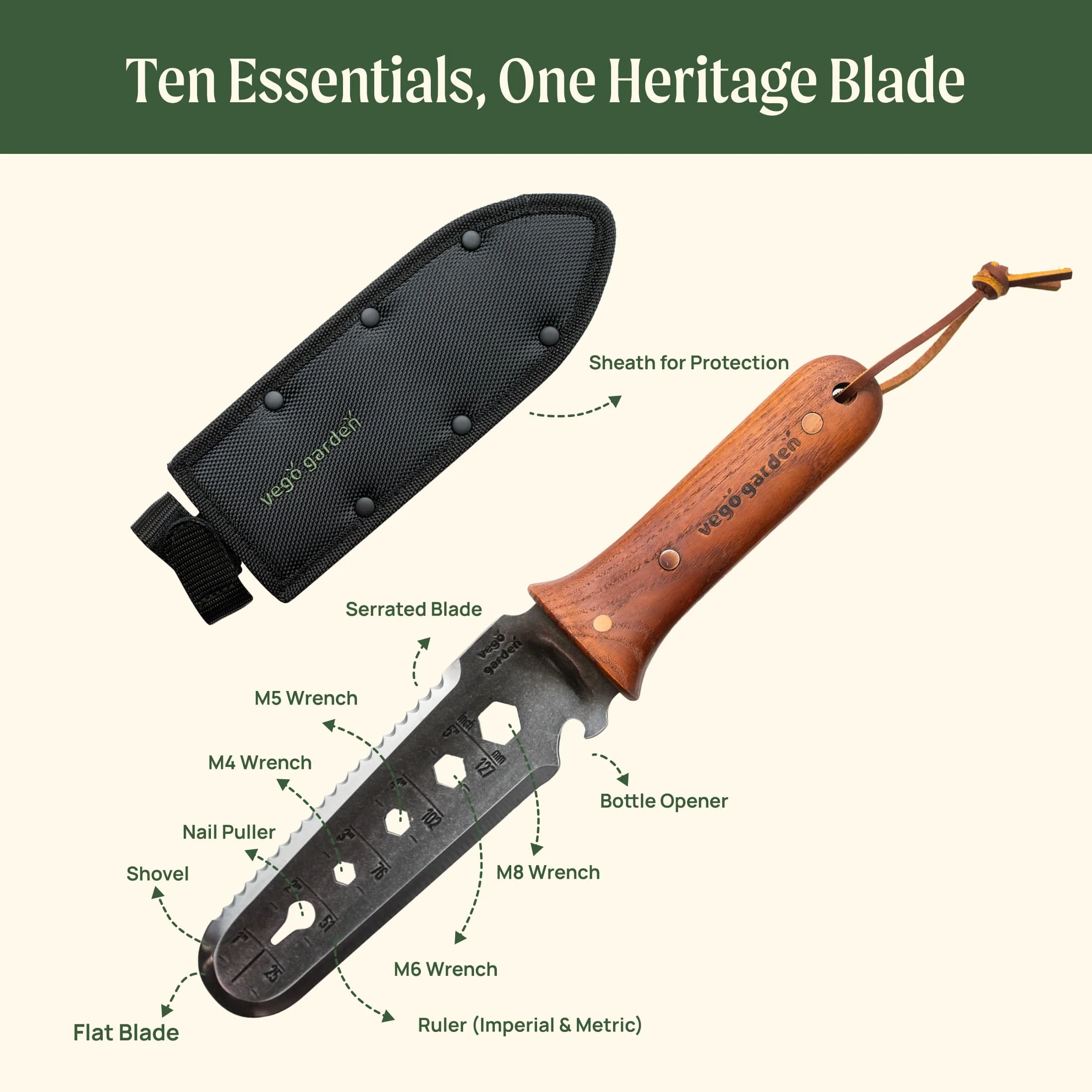 Heritage 10 in 1 Hori Hori Knife Gen 2 - Image 16