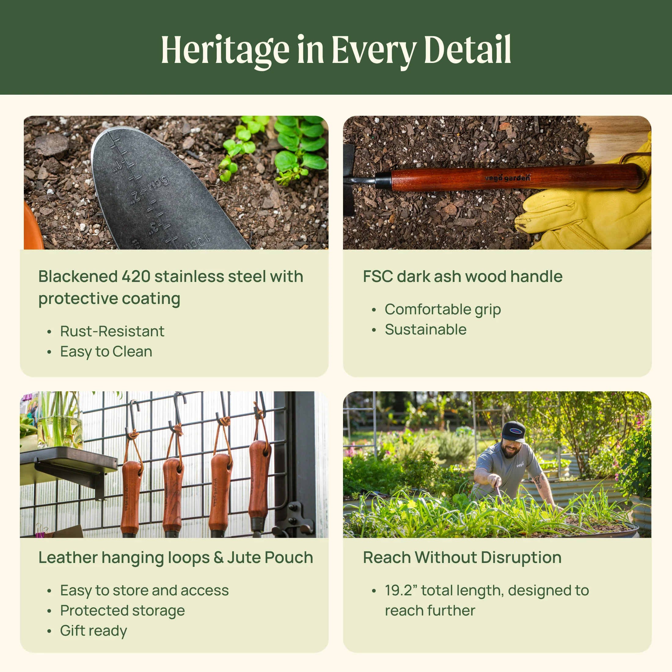 Heritage Garden Bed Trowel - Image 19